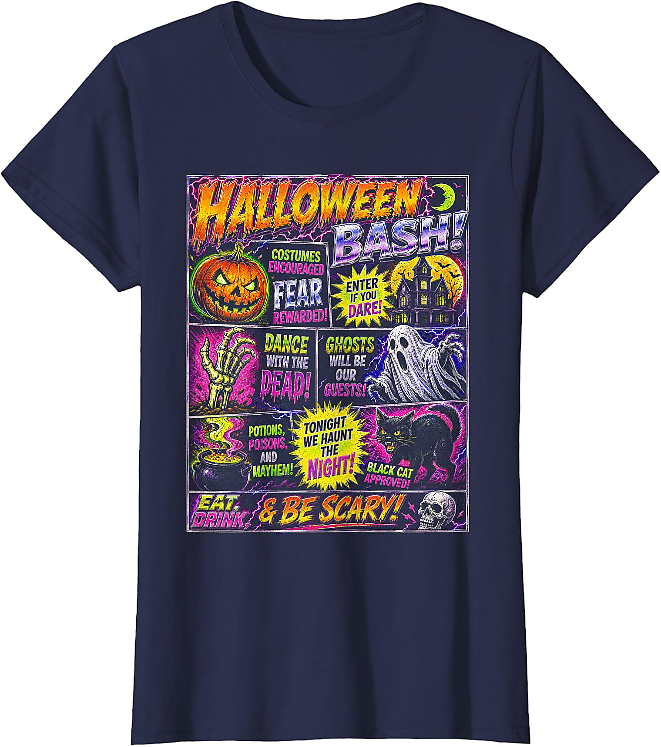 Halloween Vintage Horrorfest T-Shirt | Spooky Party Tee
