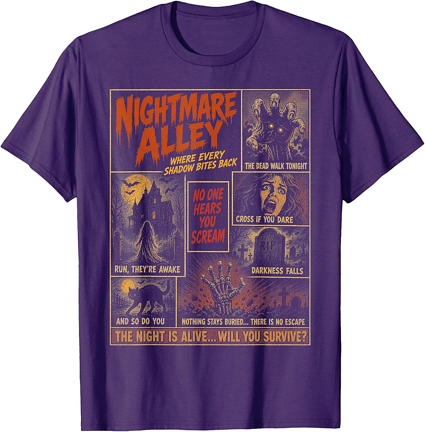 Vintage Horror Halloween T-Shirt | Spooky Comic Graphic Tee