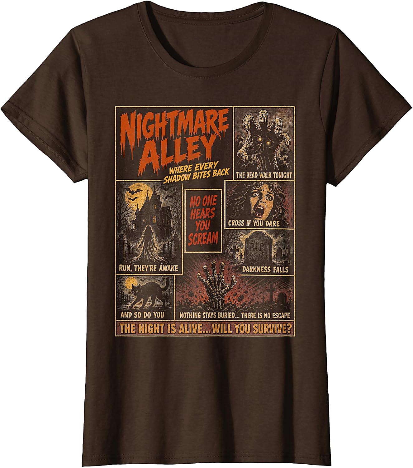 Vintage Horror Halloween T-Shirt | Spooky Comic Graphic Tee