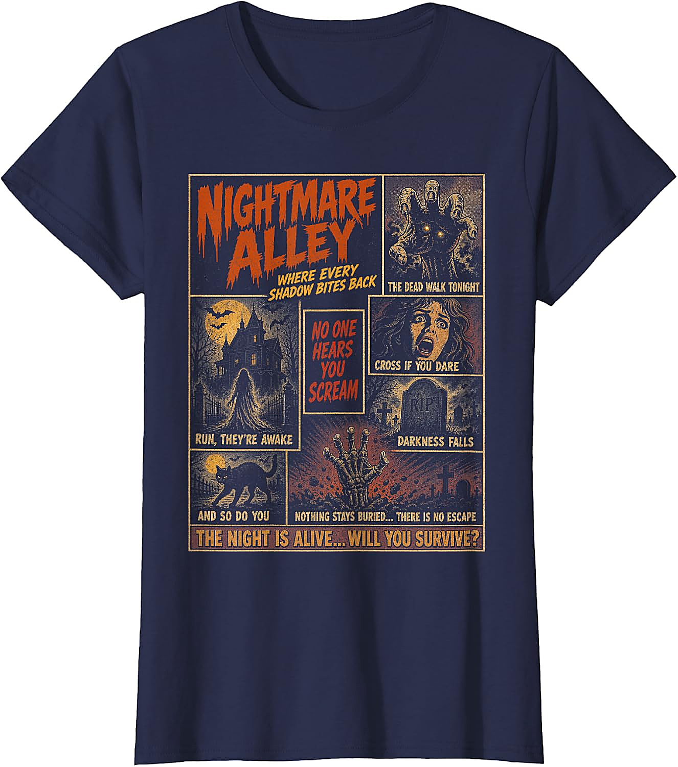 Vintage Horror Halloween T-Shirt | Spooky Comic Graphic Tee