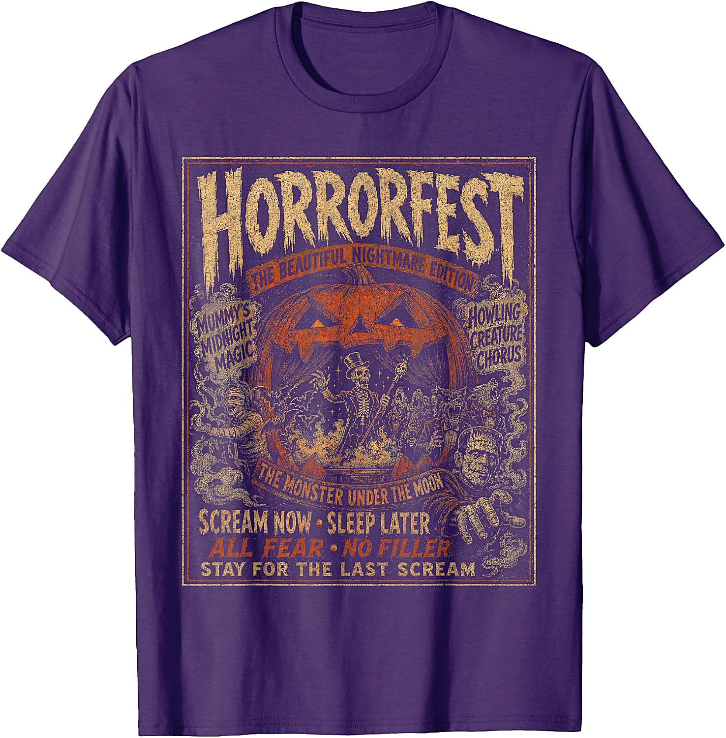 Vintage Horrorfest Halloween Shirt | Retro Monster Tee