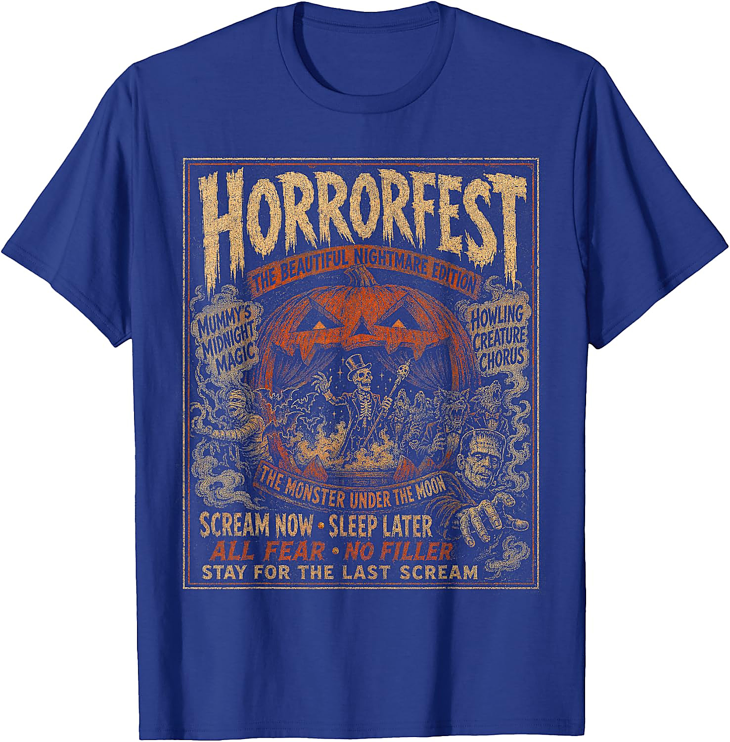 Vintage Horrorfest Halloween Shirt | Retro Monster Tee
