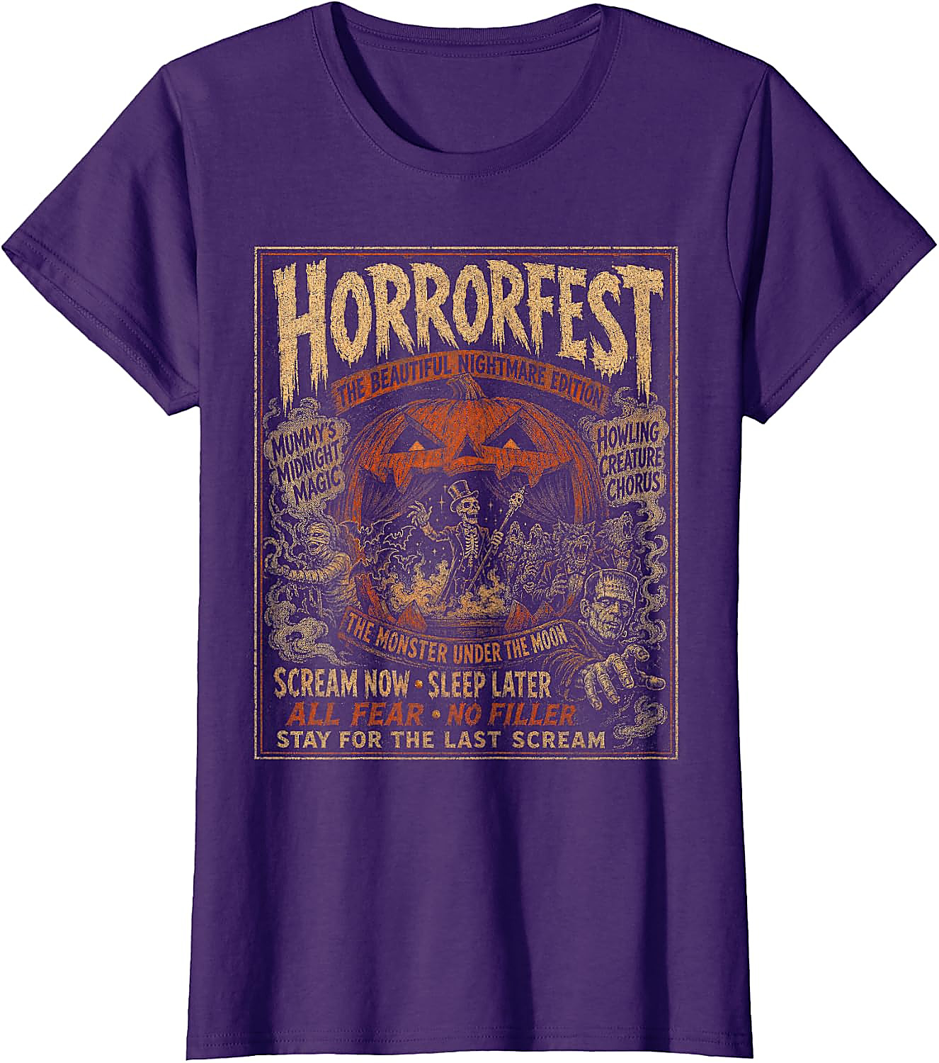 Vintage Horrorfest Halloween Shirt | Retro Monster Tee