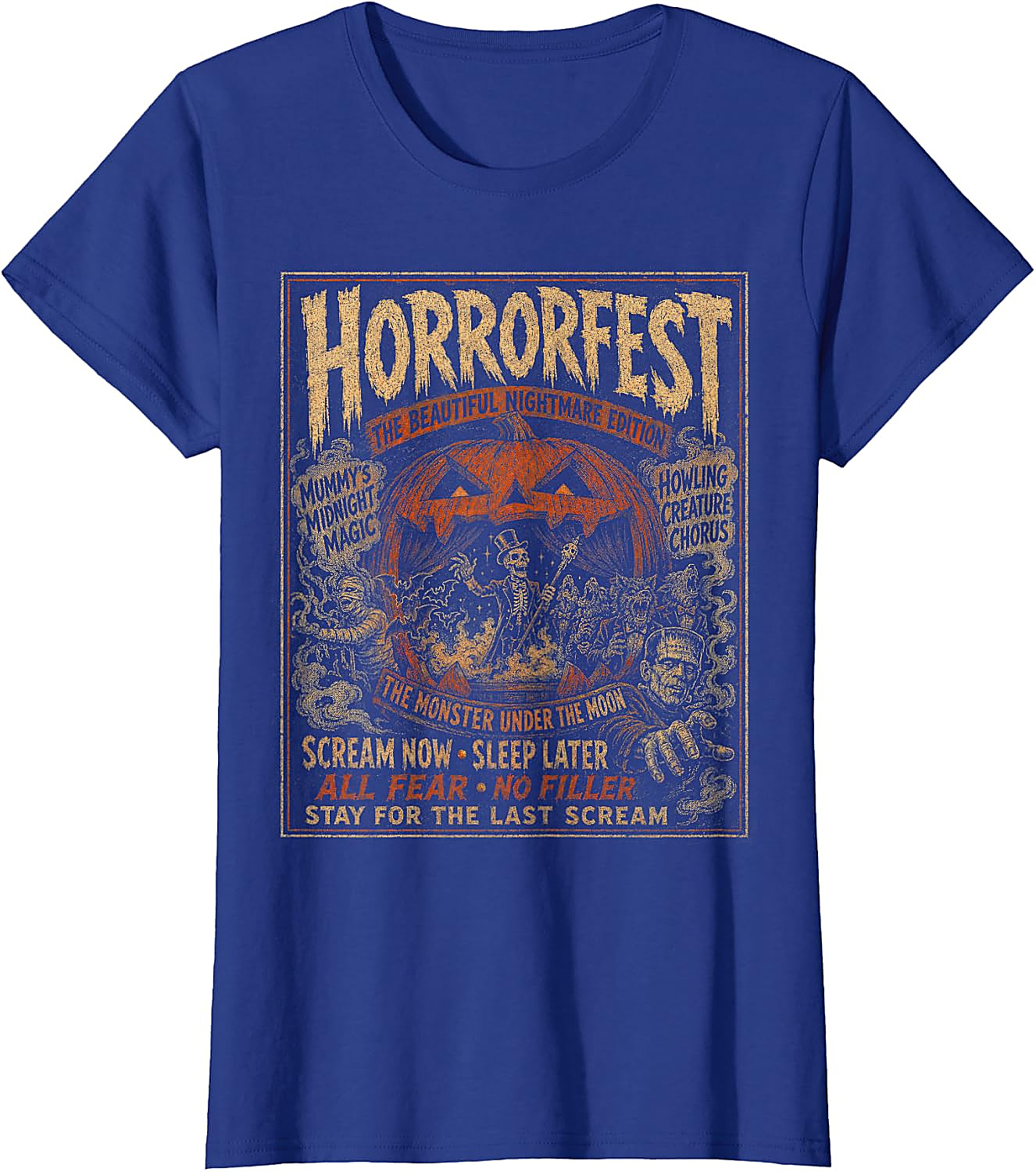 Vintage Horrorfest Halloween Shirt | Retro Monster Tee