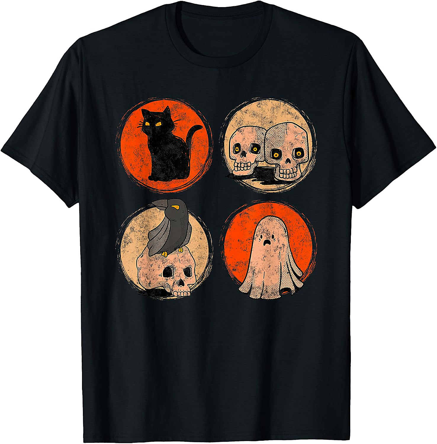 Vintage Halloween Spooky Poster T-Shirt | Horror Tee