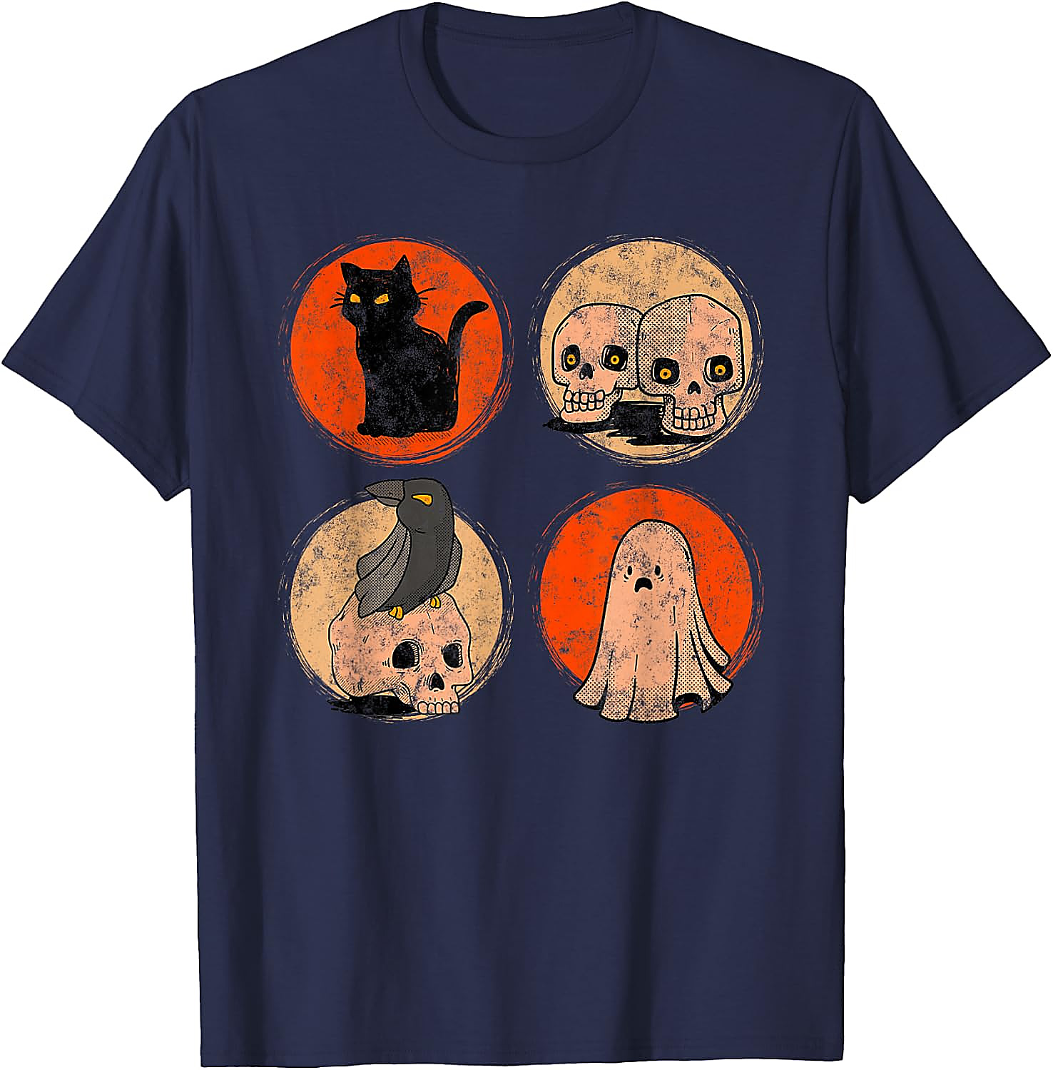 Vintage Halloween Spooky Poster T-Shirt | Horror Tee
