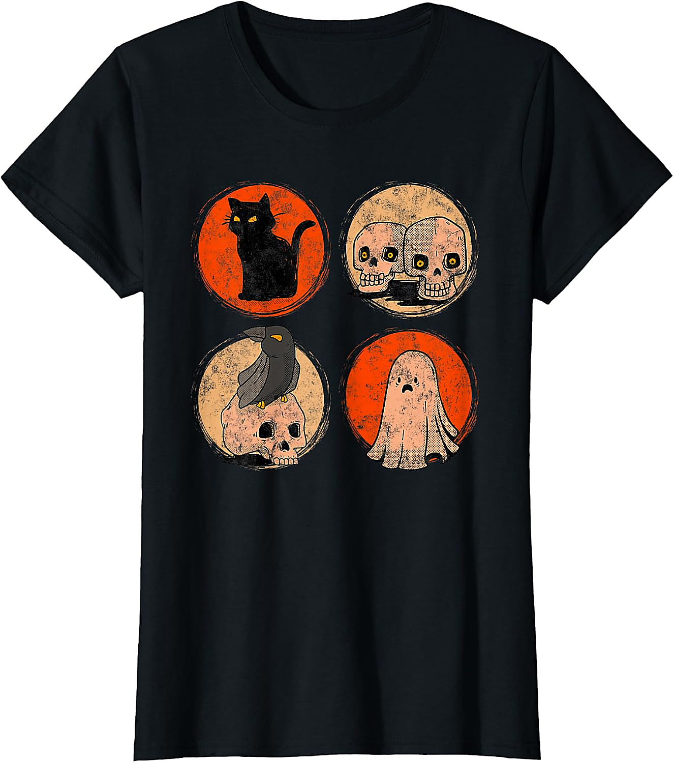 Vintage Halloween Spooky Poster T-Shirt | Horror Tee