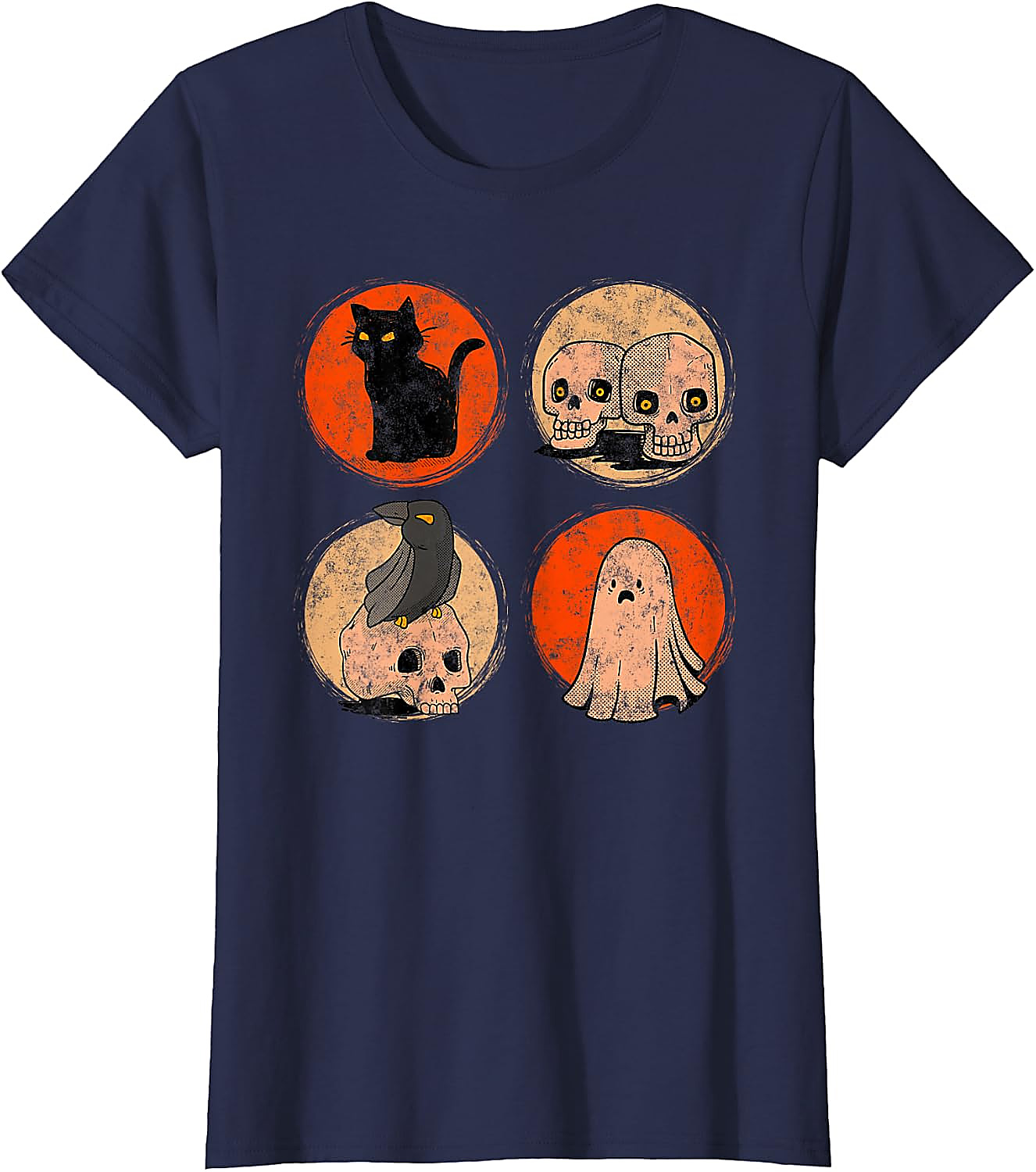 Vintage Halloween Spooky Poster T-Shirt | Horror Tee