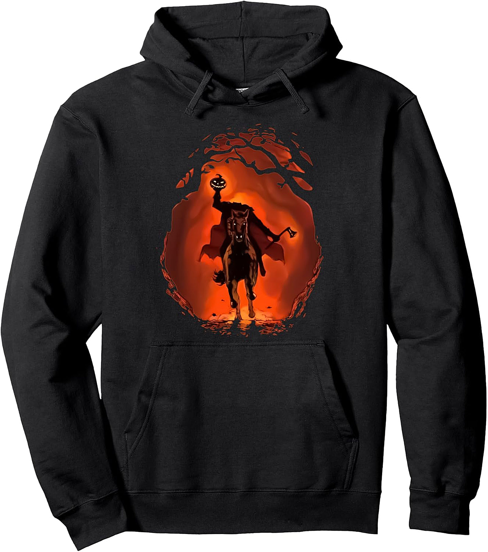Halloween Headless Horseman Pullover Hoodie | Scary Pumpkin