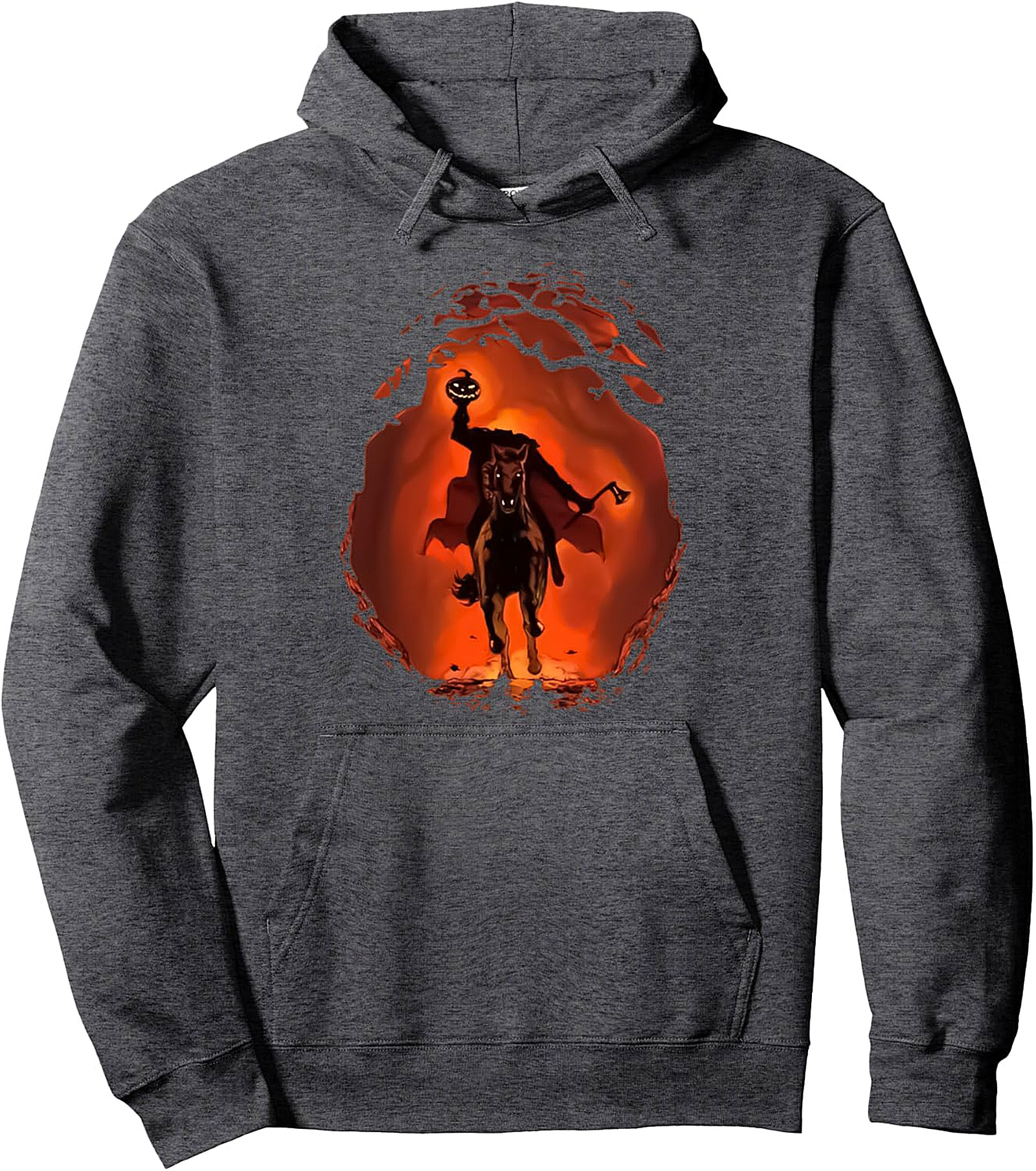 Halloween Headless Horseman Pullover Hoodie | Scary Pumpkin