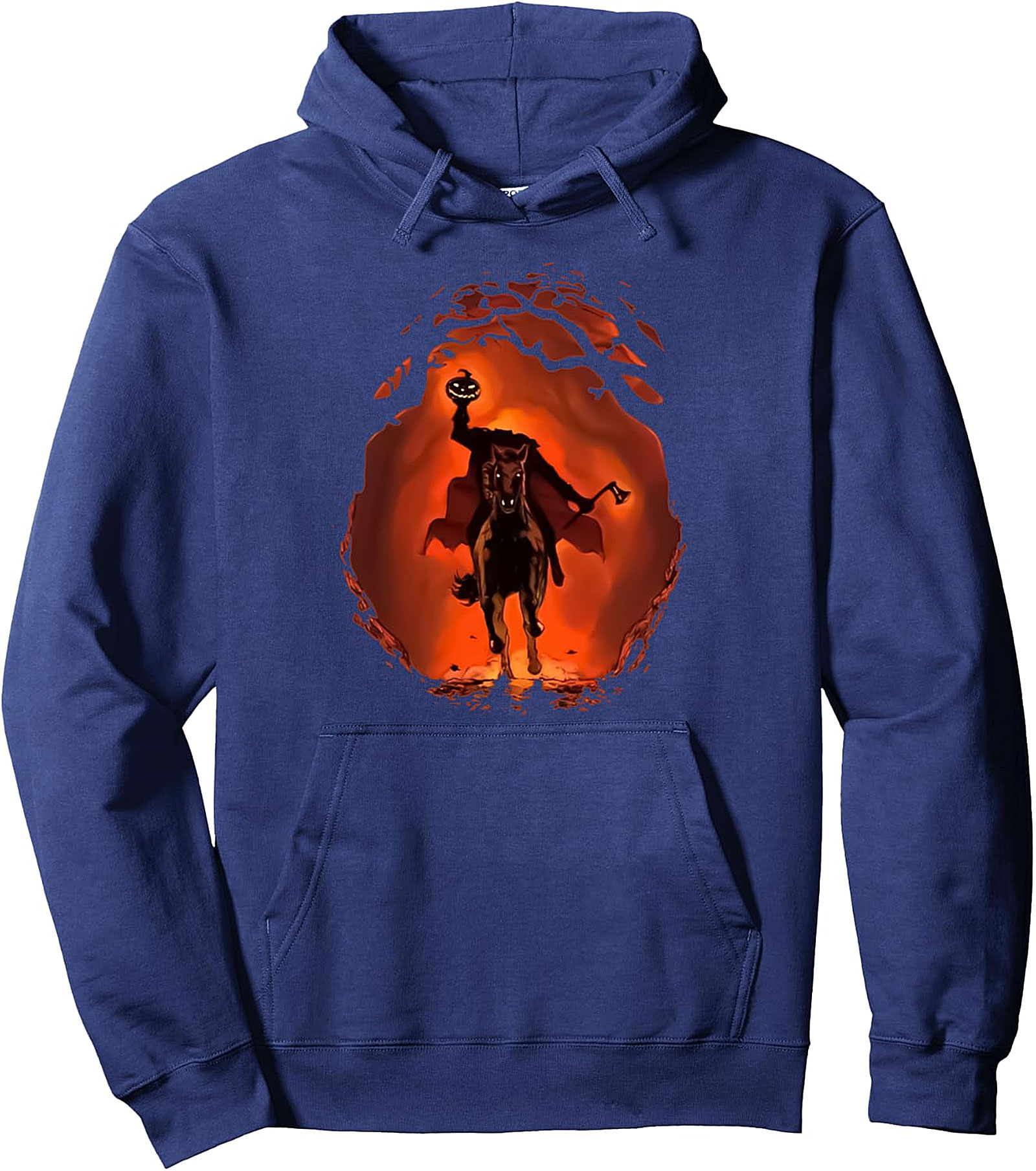 Halloween Headless Horseman Pullover Hoodie | Scary Pumpkin