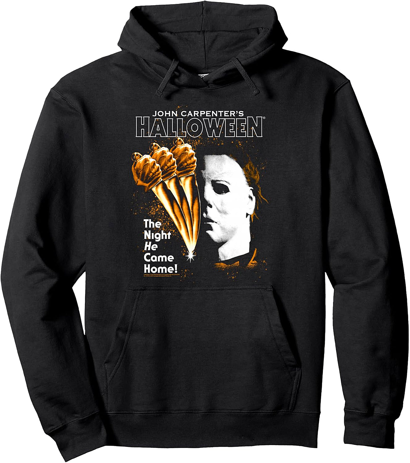 Halloween Moving Knife Poster Pullover Hoodie | Michael Myers