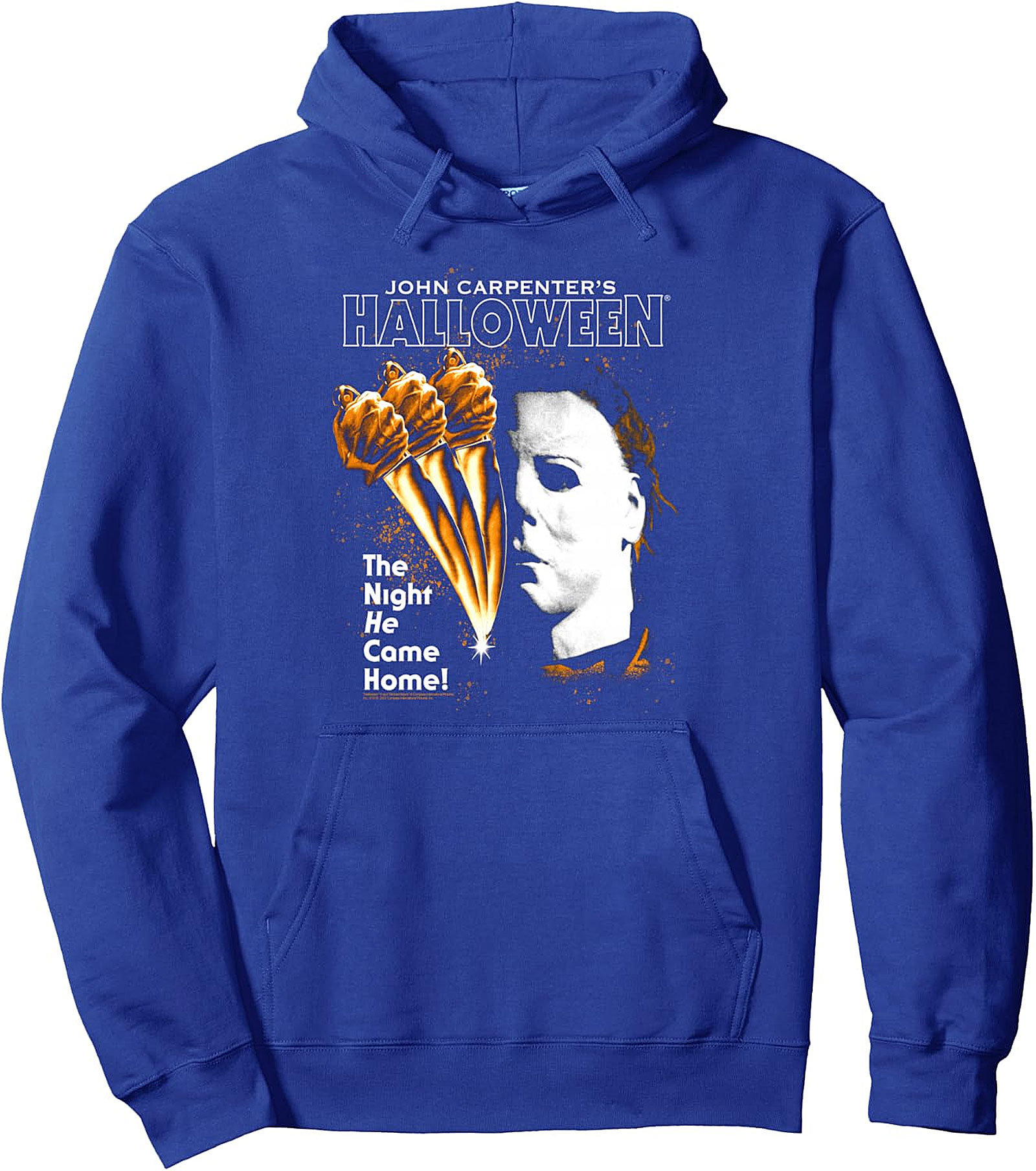 Halloween Moving Knife Poster Pullover Hoodie | Michael Myers