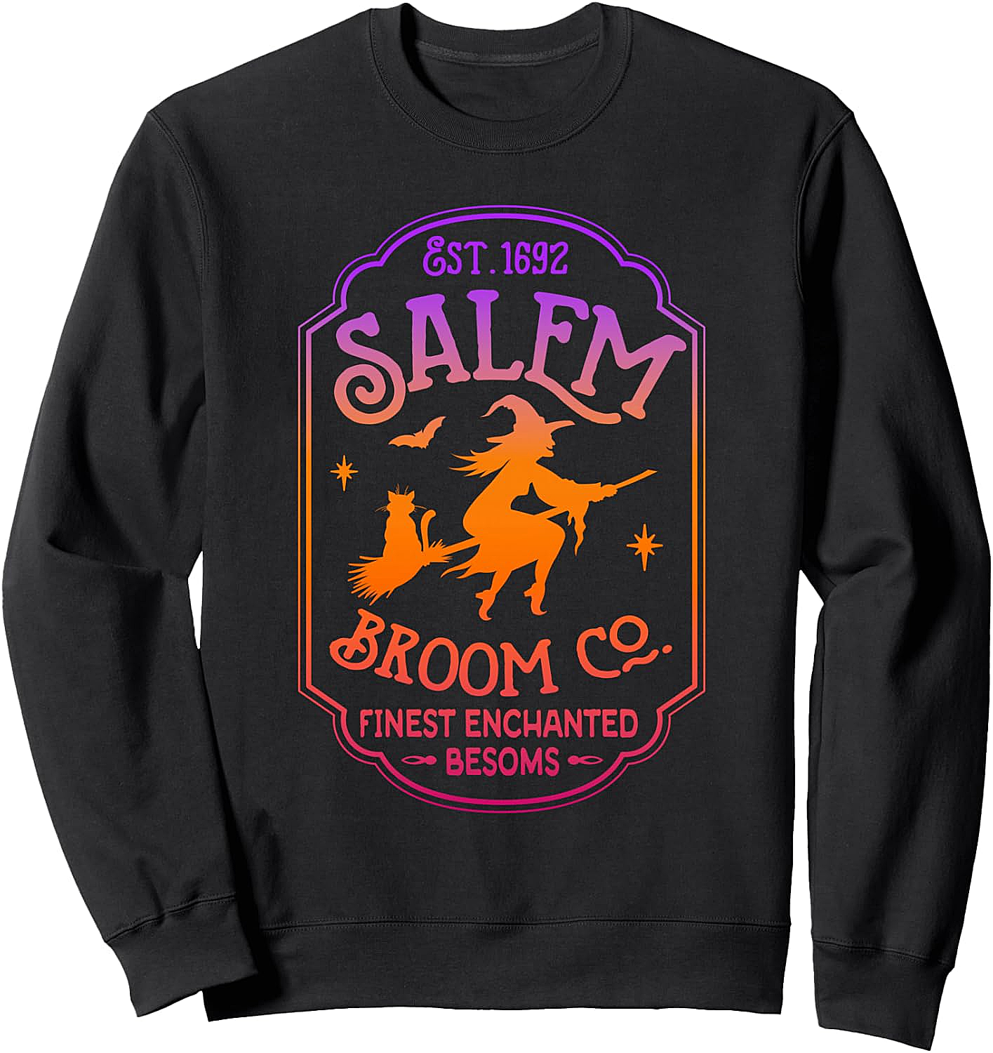 Salem Witch Broom Company Est 1692 Halloween Sweatshirt
