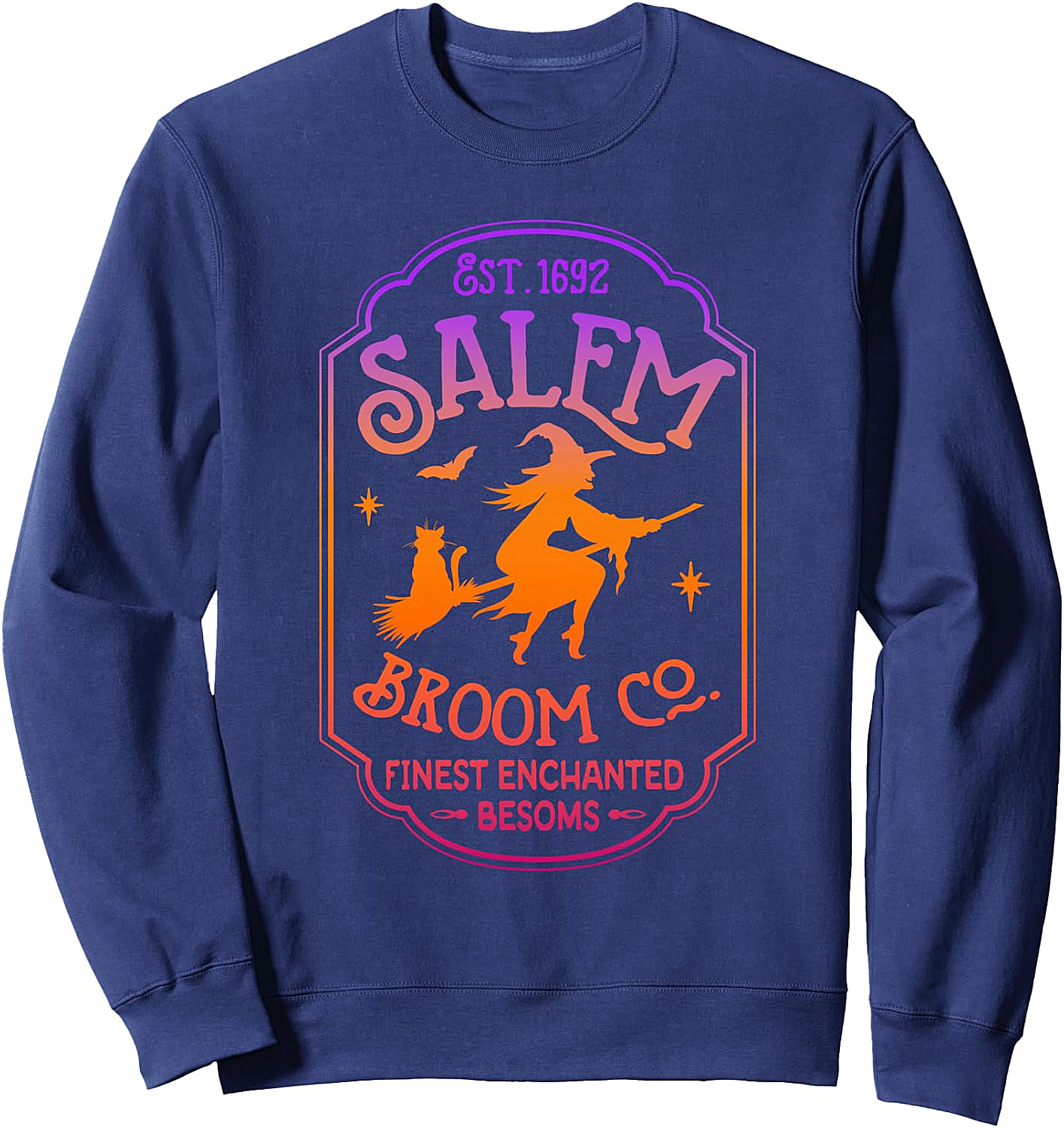 Salem Witch Broom Company Est 1692 Halloween Sweatshirt