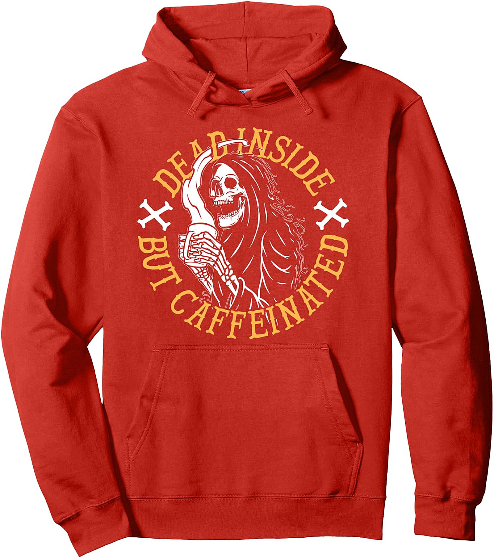 Dead Inside But Caffeinated Coffee Pullover Hoodie