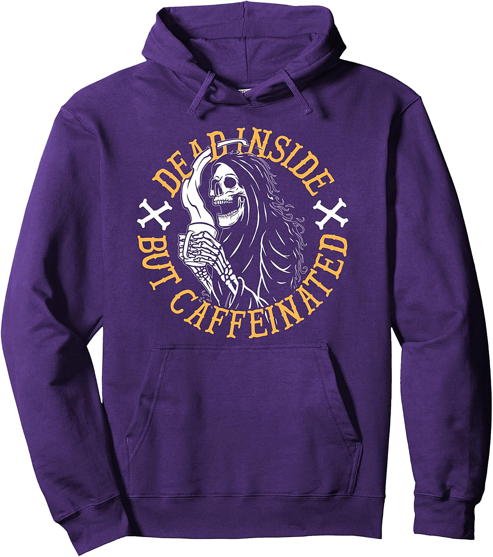 Dead Inside But Caffeinated Coffee Pullover Hoodie