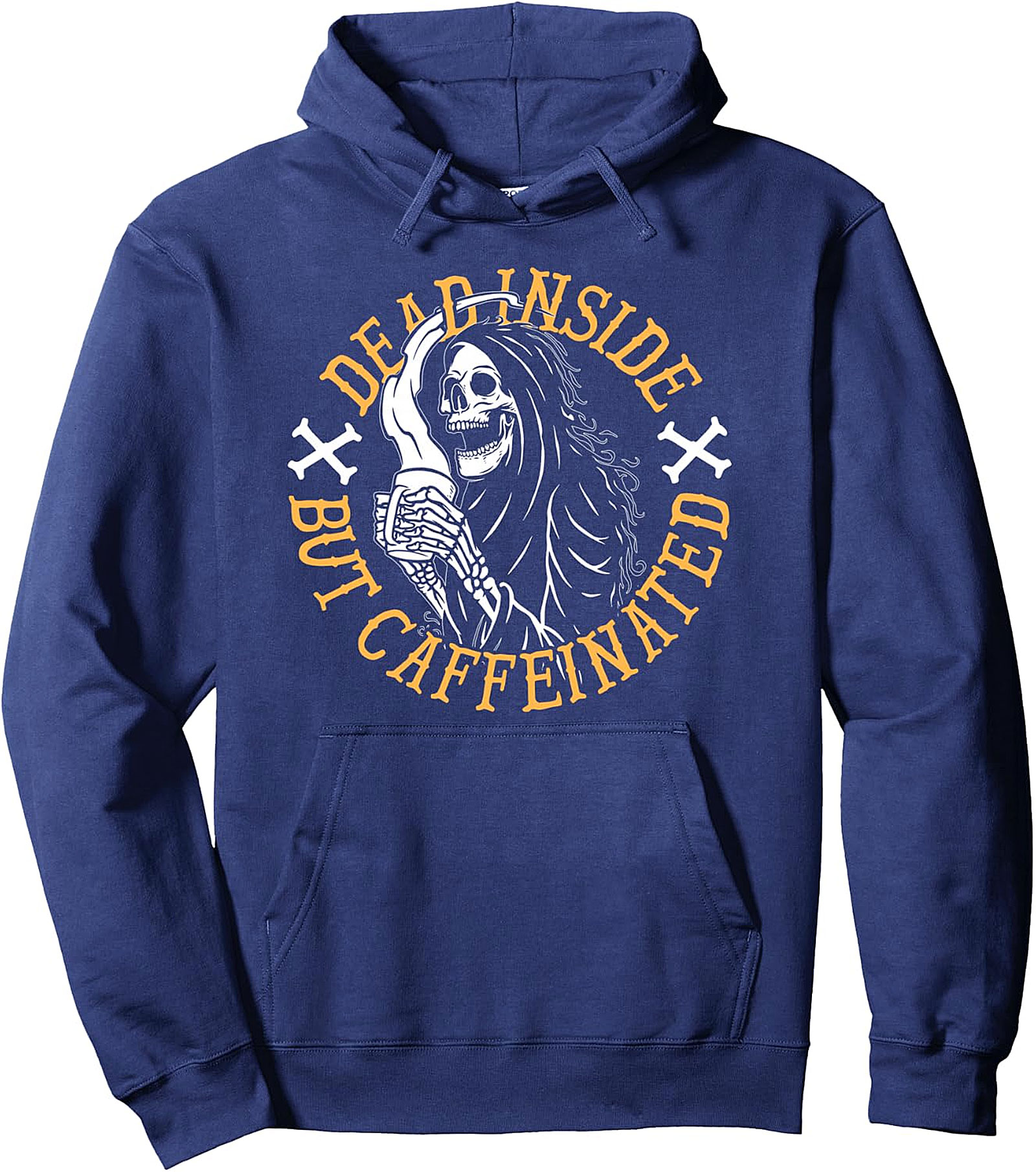 Dead Inside But Caffeinated Coffee Pullover Hoodie