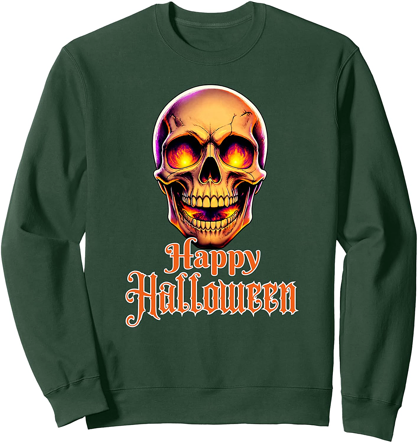 Spooky Skull Halloween Fun Sweatshirt Unisex Tee