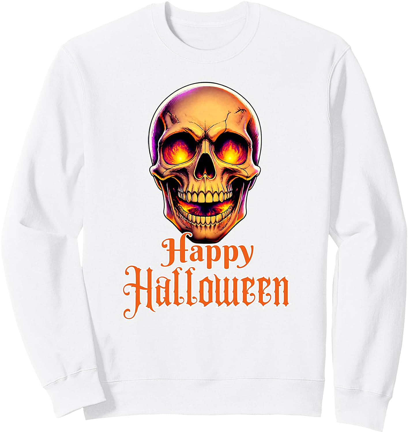 Spooky Skull Halloween Fun Sweatshirt Unisex Tee