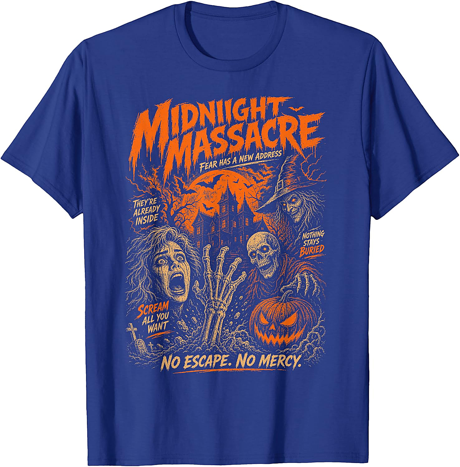Vintage Horror Halloween T-Shirt | Midnight Massacre Tee