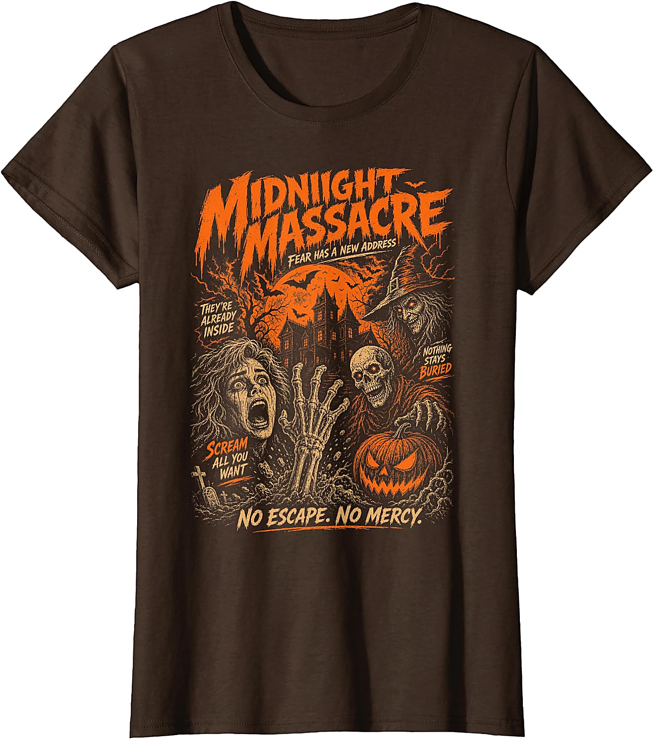 Vintage Horror Halloween T-Shirt | Midnight Massacre Tee