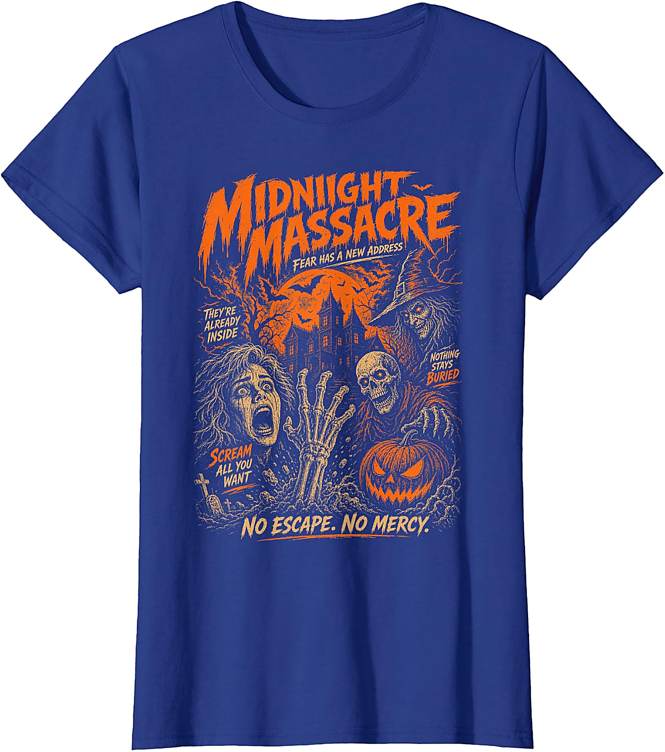 Vintage Horror Halloween T-Shirt | Midnight Massacre Tee