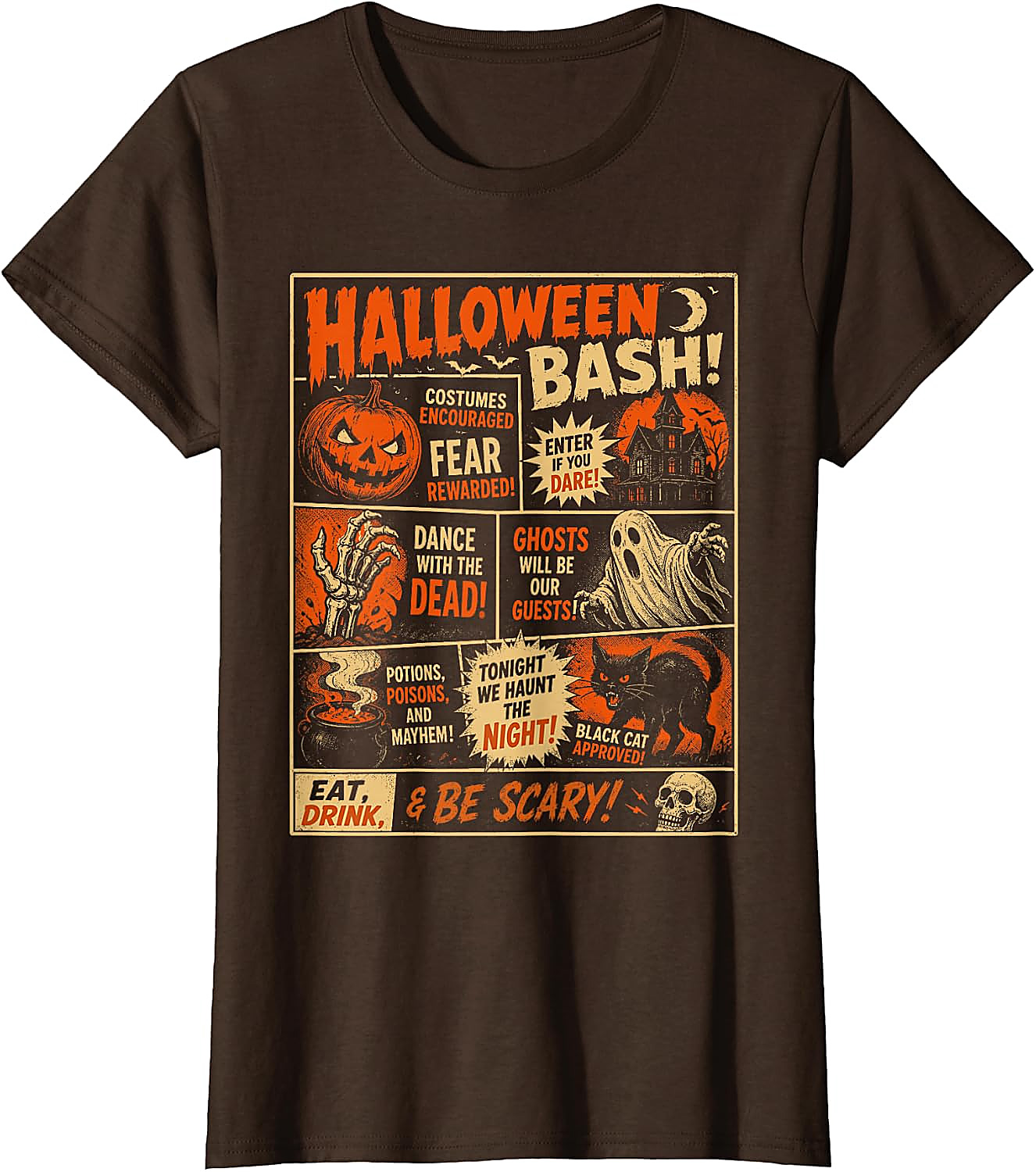 Vintage Halloween Horrorfest Poster T-Shirt