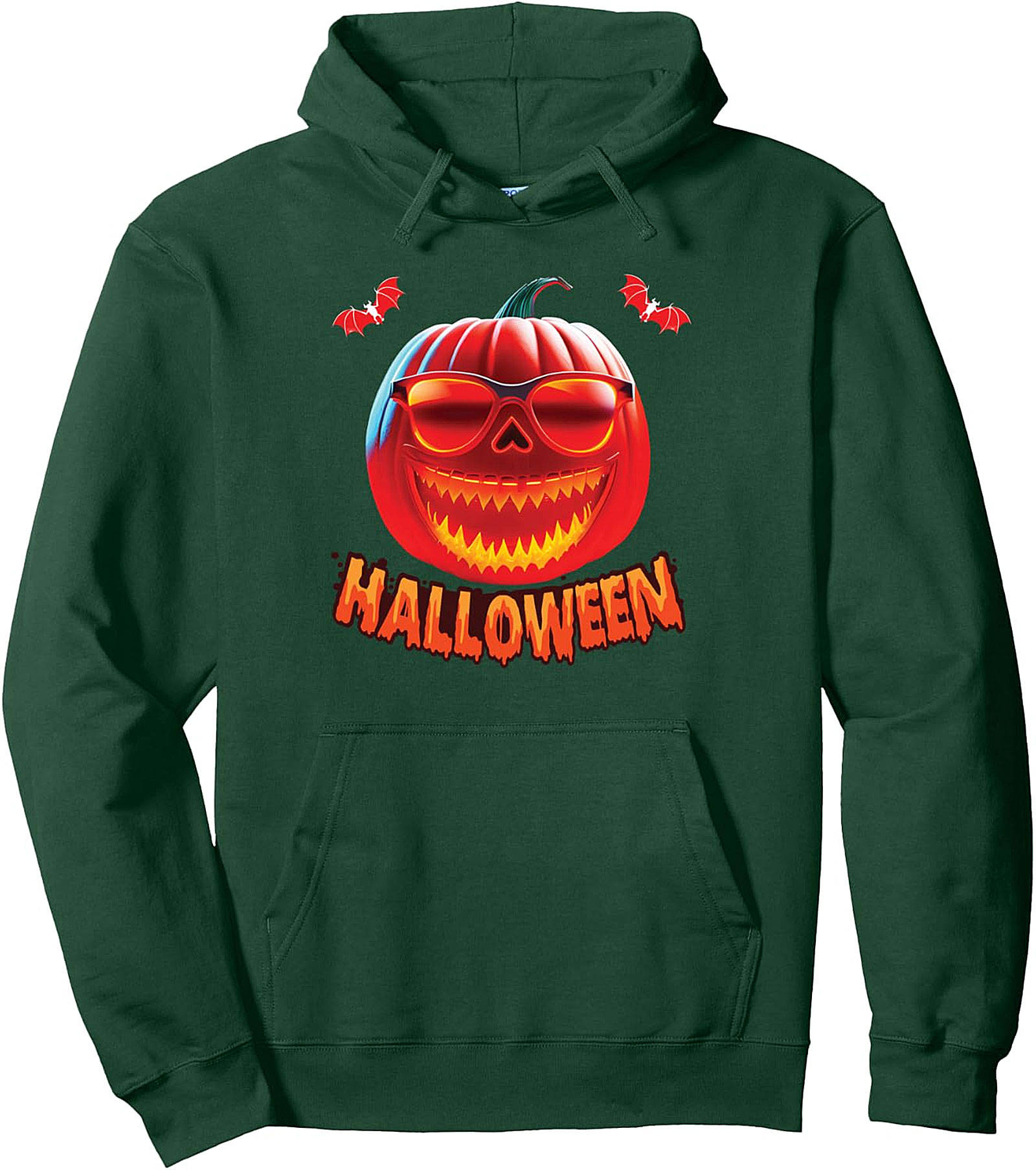 Spooky Jack O' Lantern Halloween Pullover Hoodie