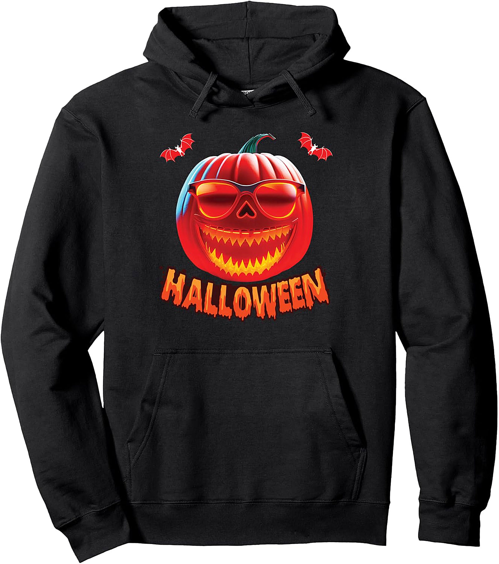 Spooky Jack O' Lantern Halloween Pullover Hoodie