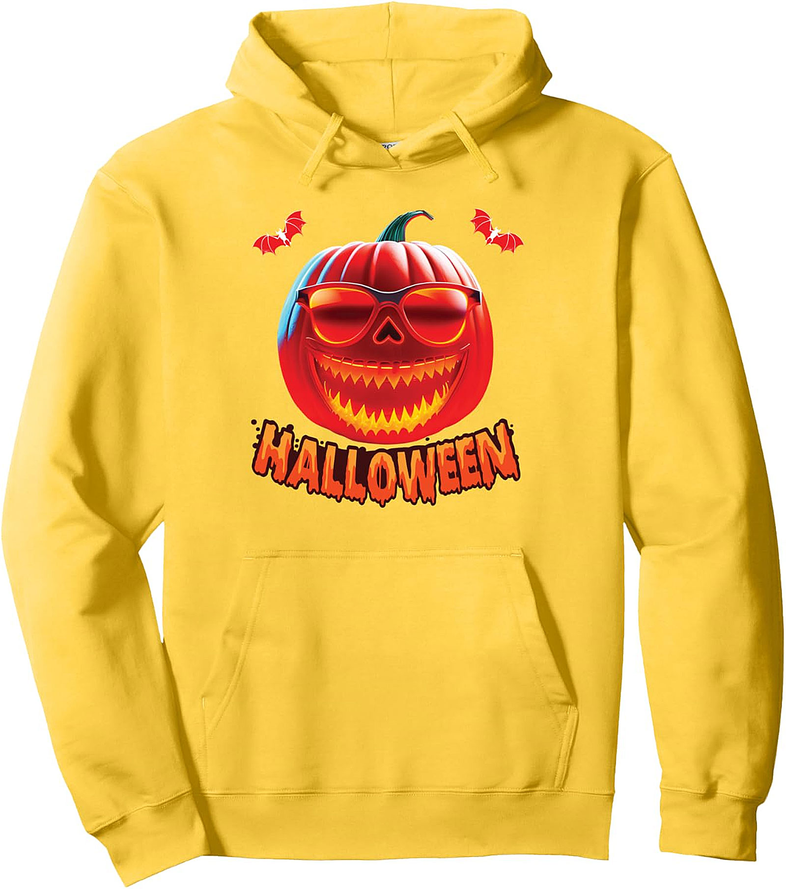 Spooky Jack O' Lantern Halloween Pullover Hoodie