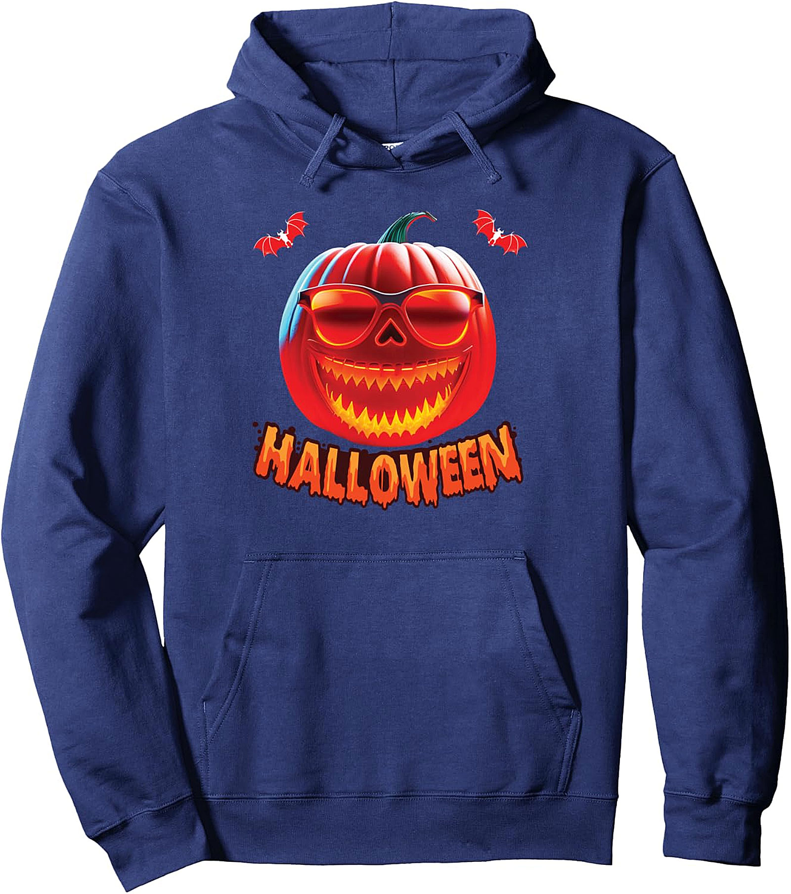 Spooky Jack O' Lantern Halloween Pullover Hoodie