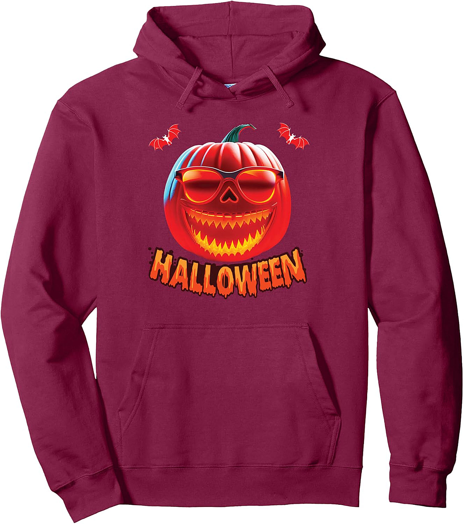 Spooky Jack O' Lantern Halloween Pullover Hoodie