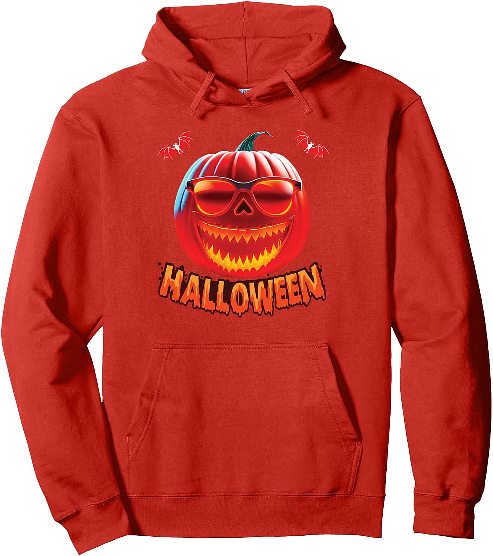 Spooky Jack O' Lantern Halloween Pullover Hoodie