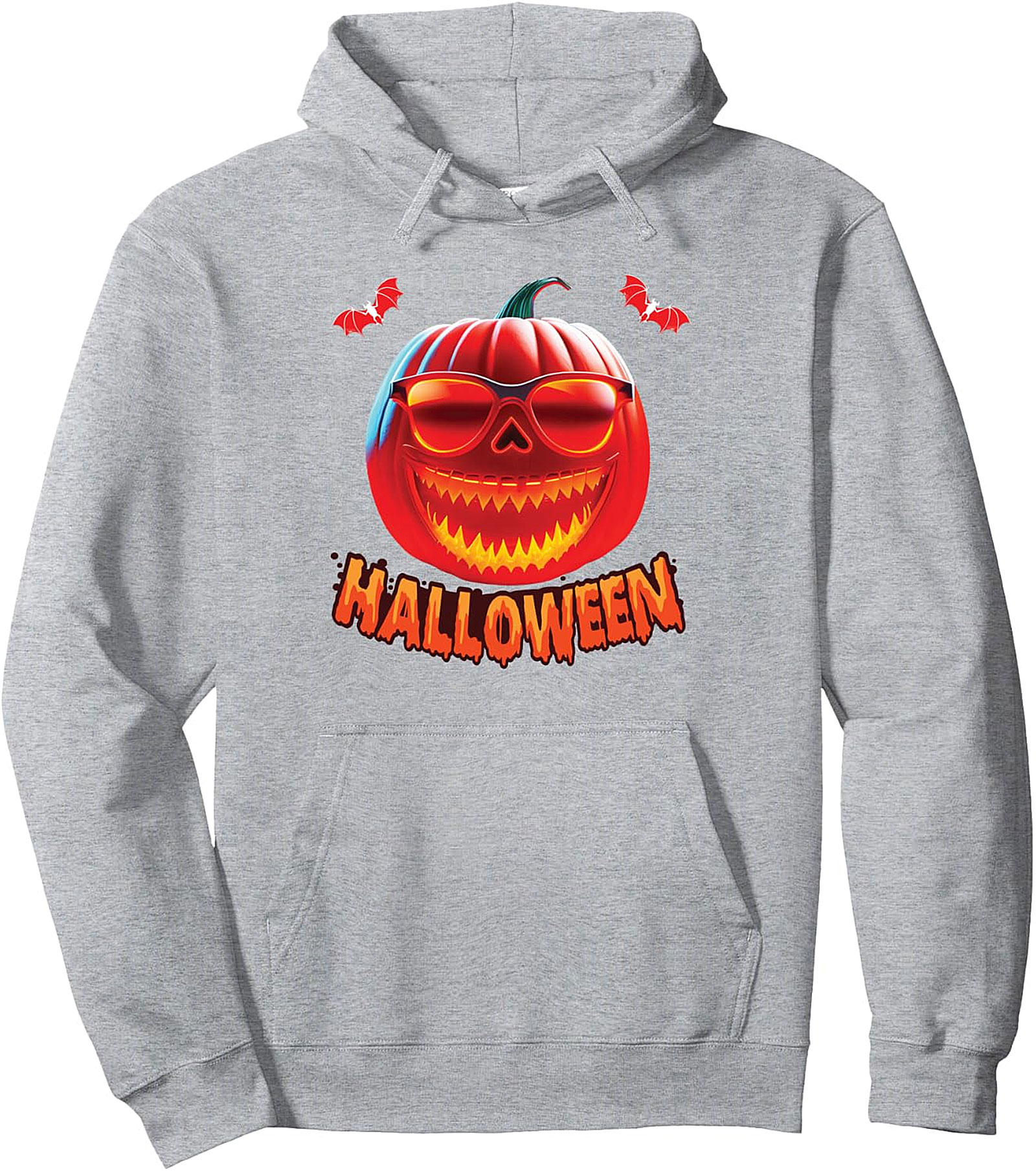 Spooky Jack O' Lantern Halloween Pullover Hoodie