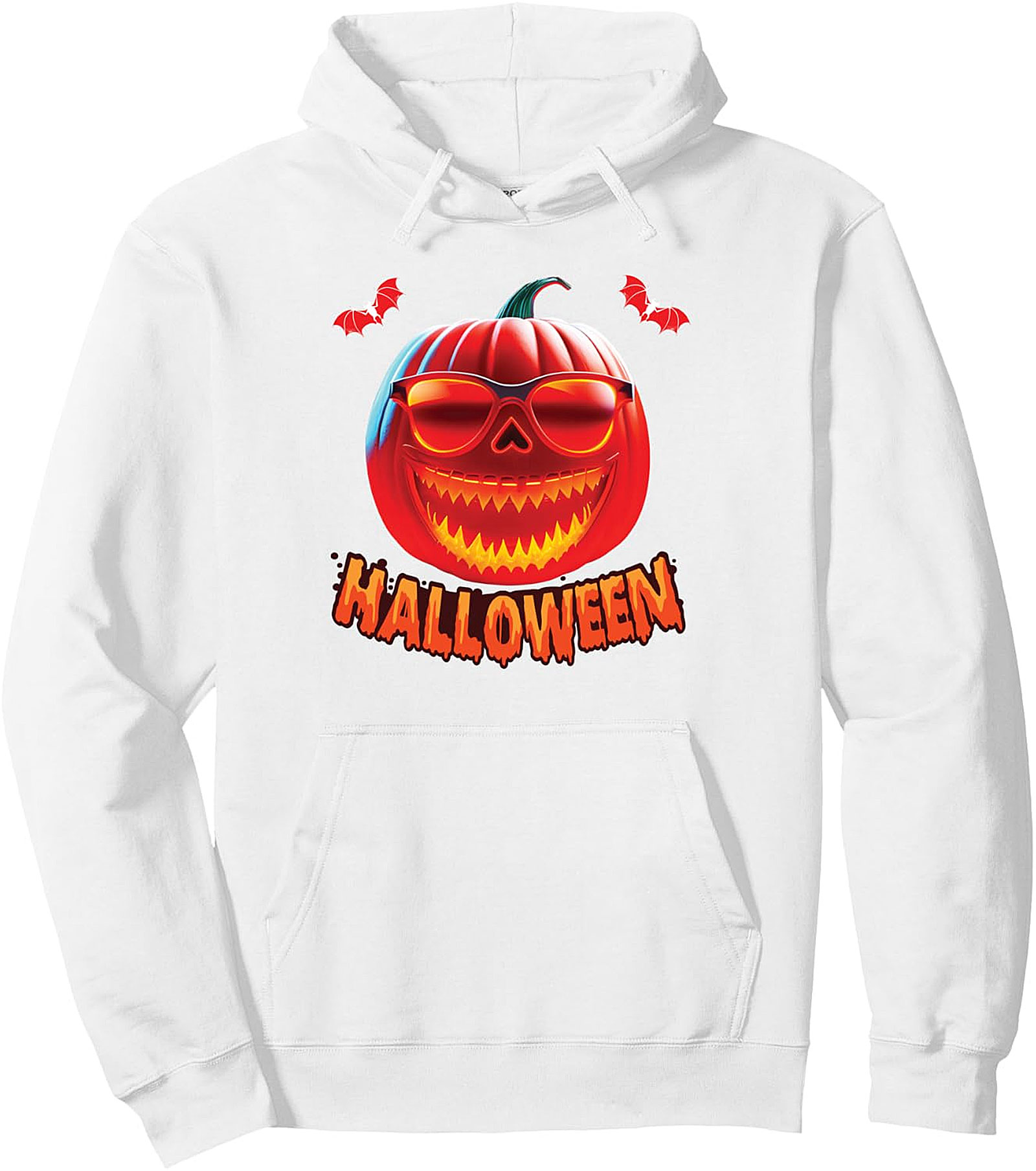 Spooky Jack O' Lantern Halloween Pullover Hoodie
