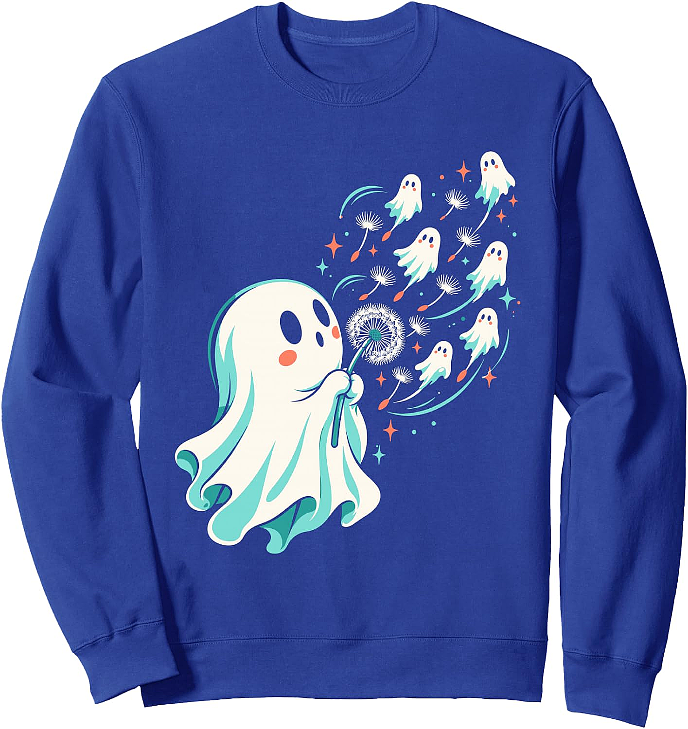 Cute Ghost Dandelion Wish Sweatshirt Halloween Spooky Tee