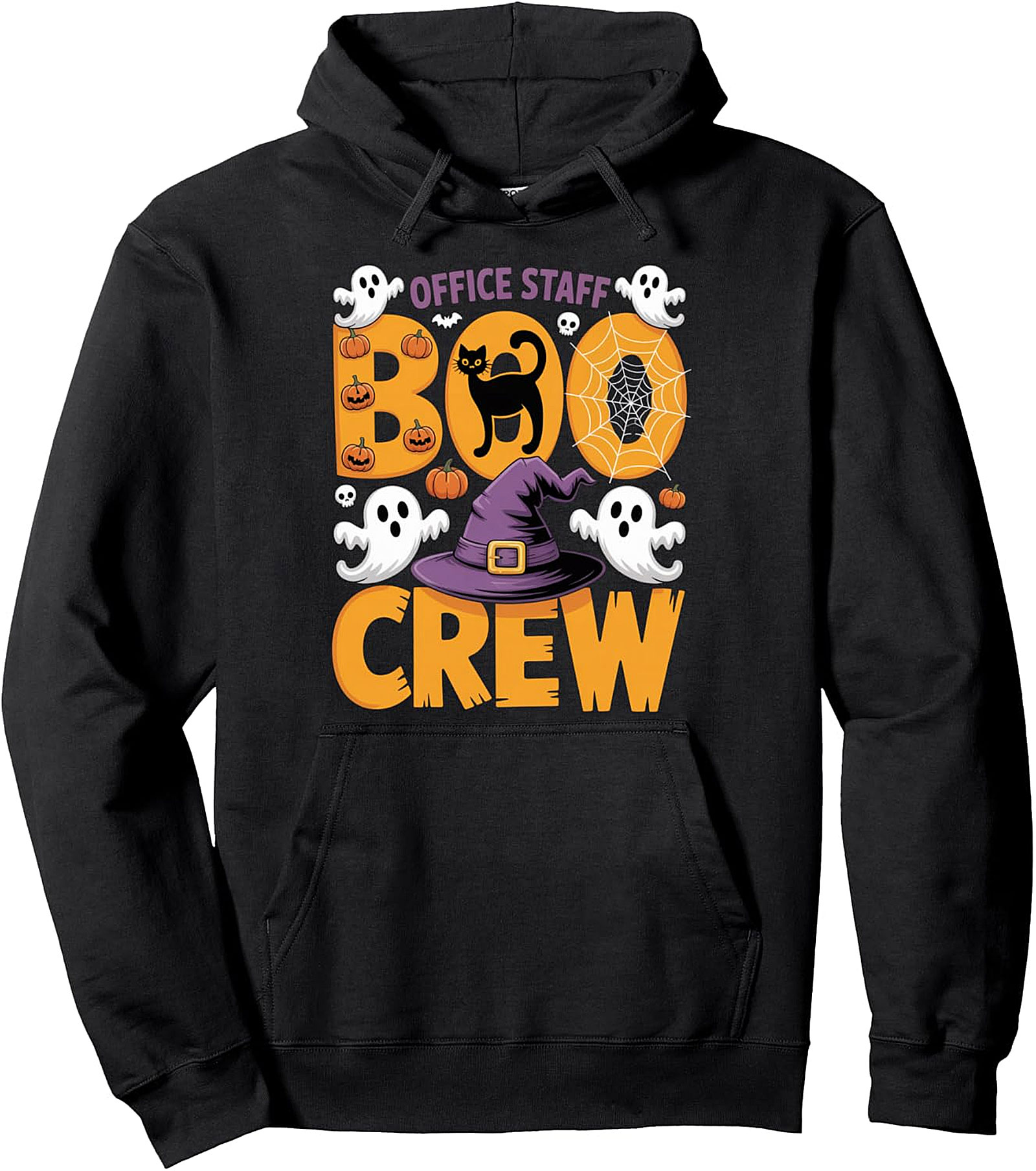 Halloween Office Staff Boo Crew Pullover Hoodie