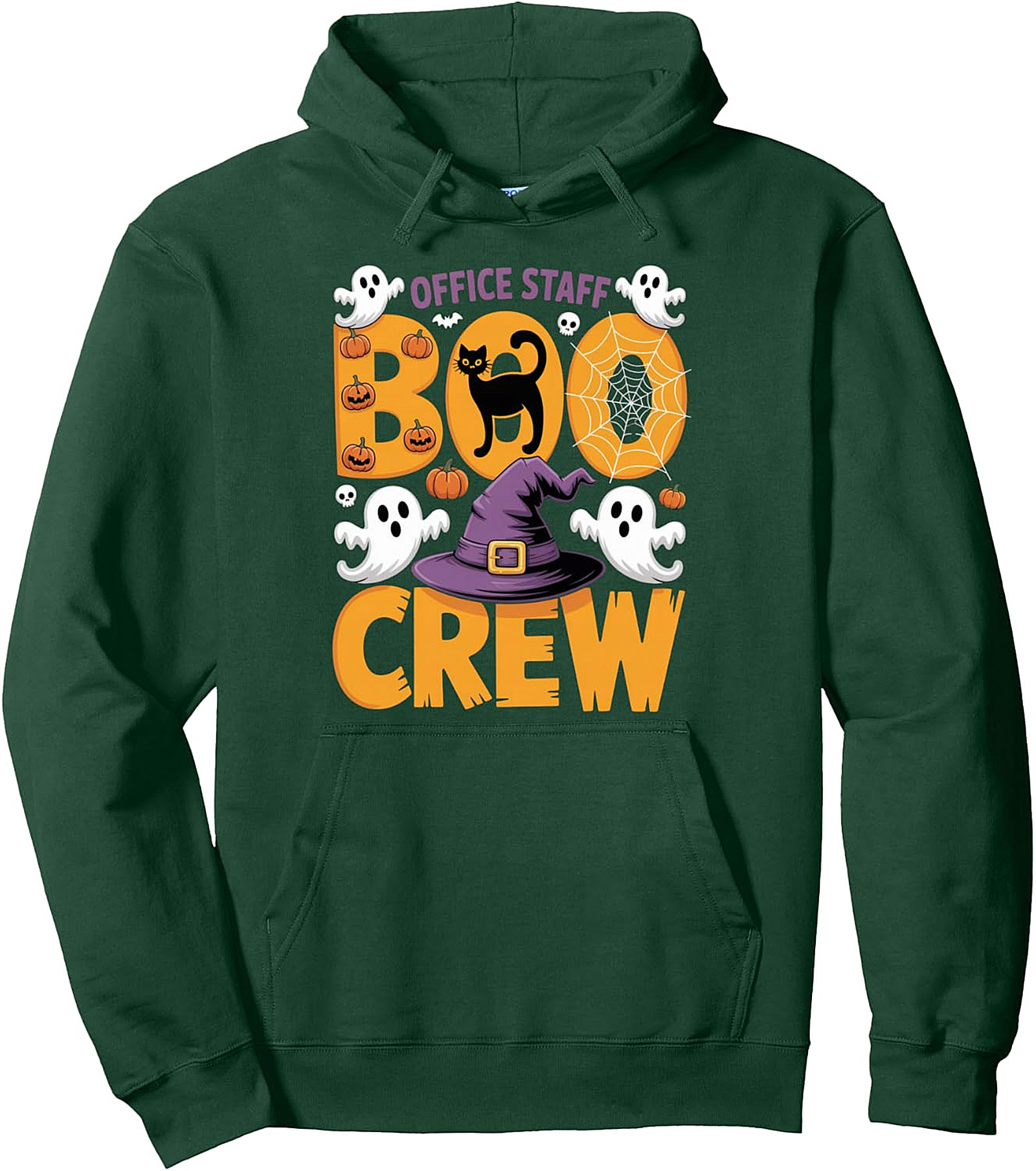 Halloween Office Staff Boo Crew Pullover Hoodie