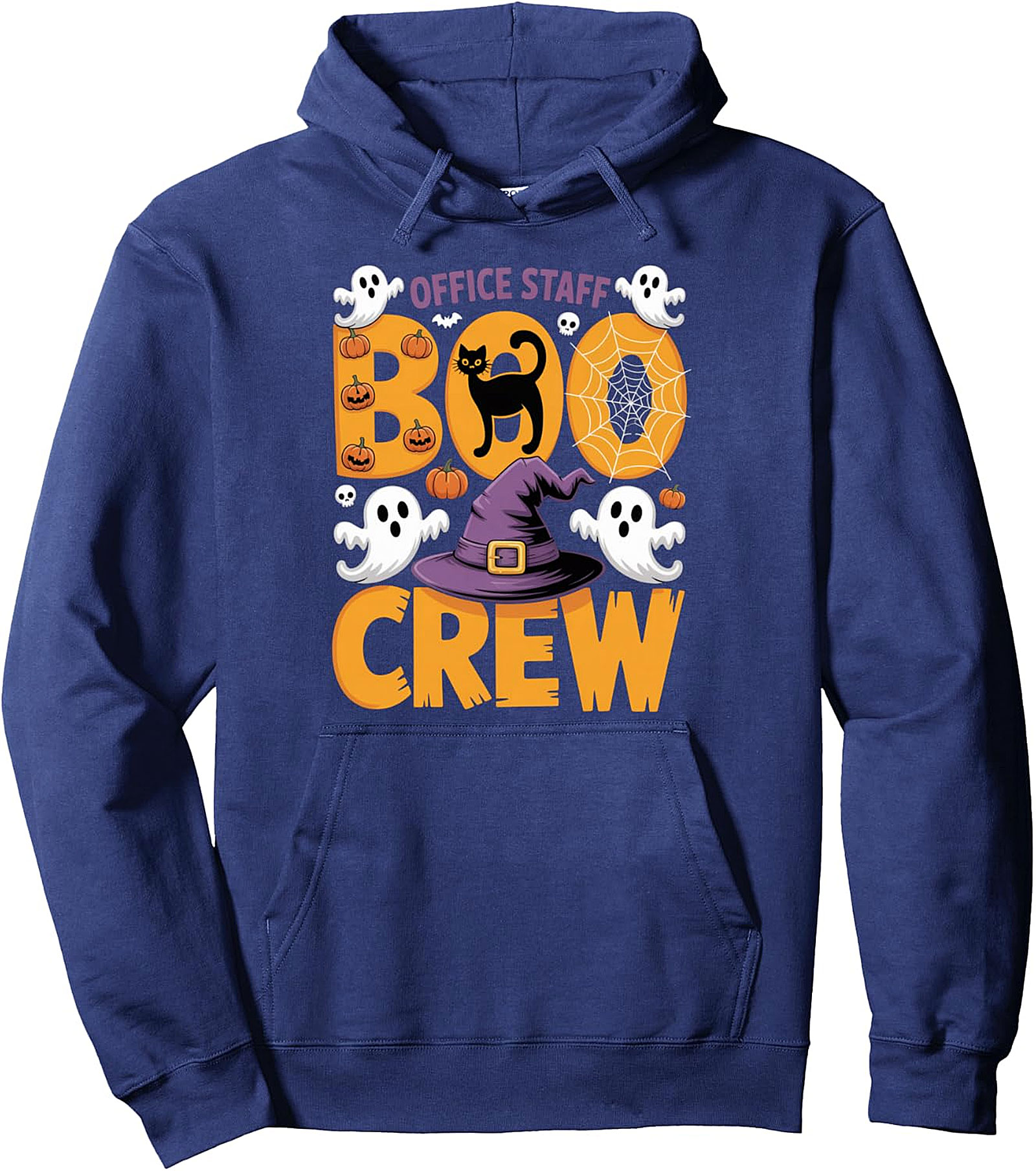 Halloween Office Staff Boo Crew Pullover Hoodie