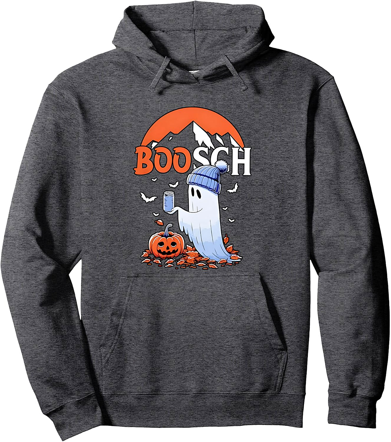 Ghost Boosch Beer Halloween Pullover Hoodie - Cozy Fun