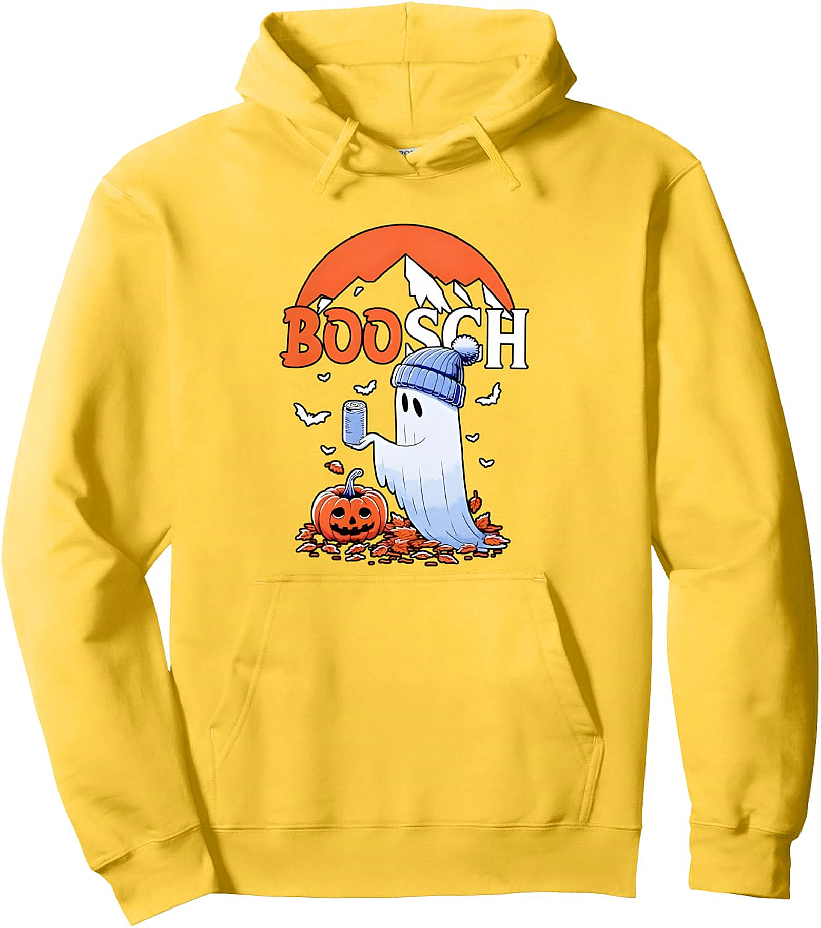 Ghost Boosch Beer Halloween Pullover Hoodie - Cozy Fun