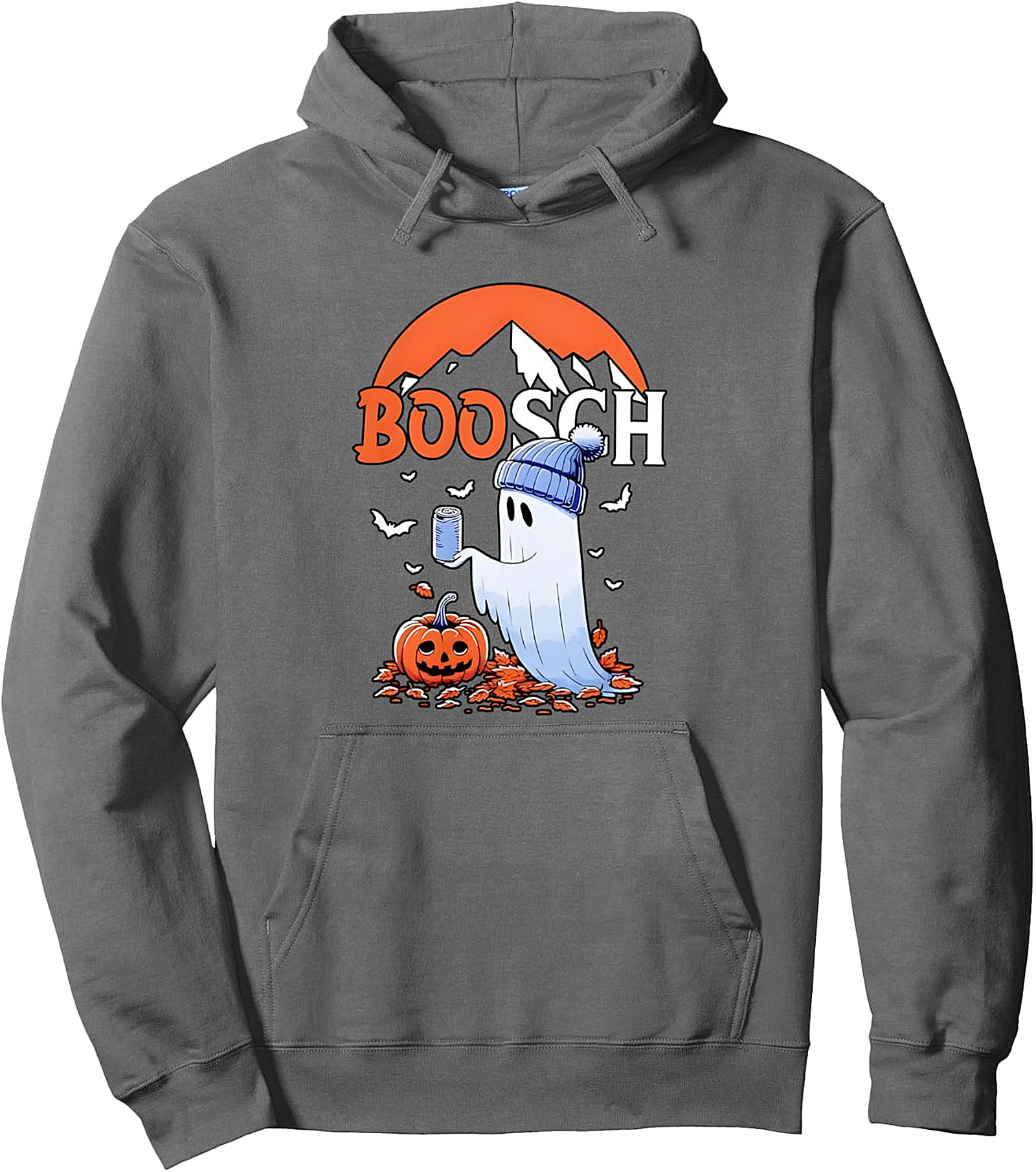 Ghost Boosch Beer Halloween Pullover Hoodie - Cozy Fun