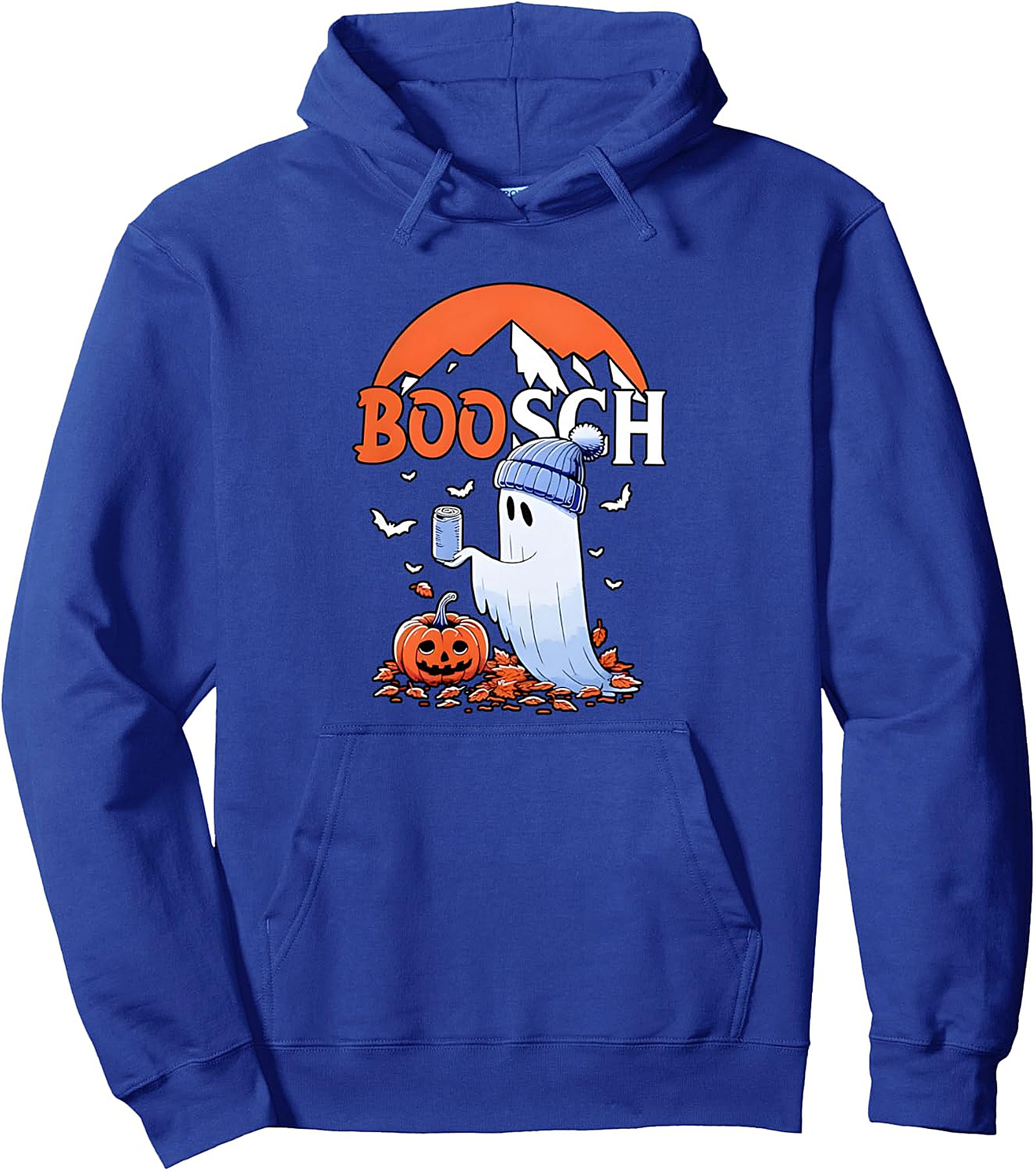 Ghost Boosch Beer Halloween Pullover Hoodie - Cozy Fun