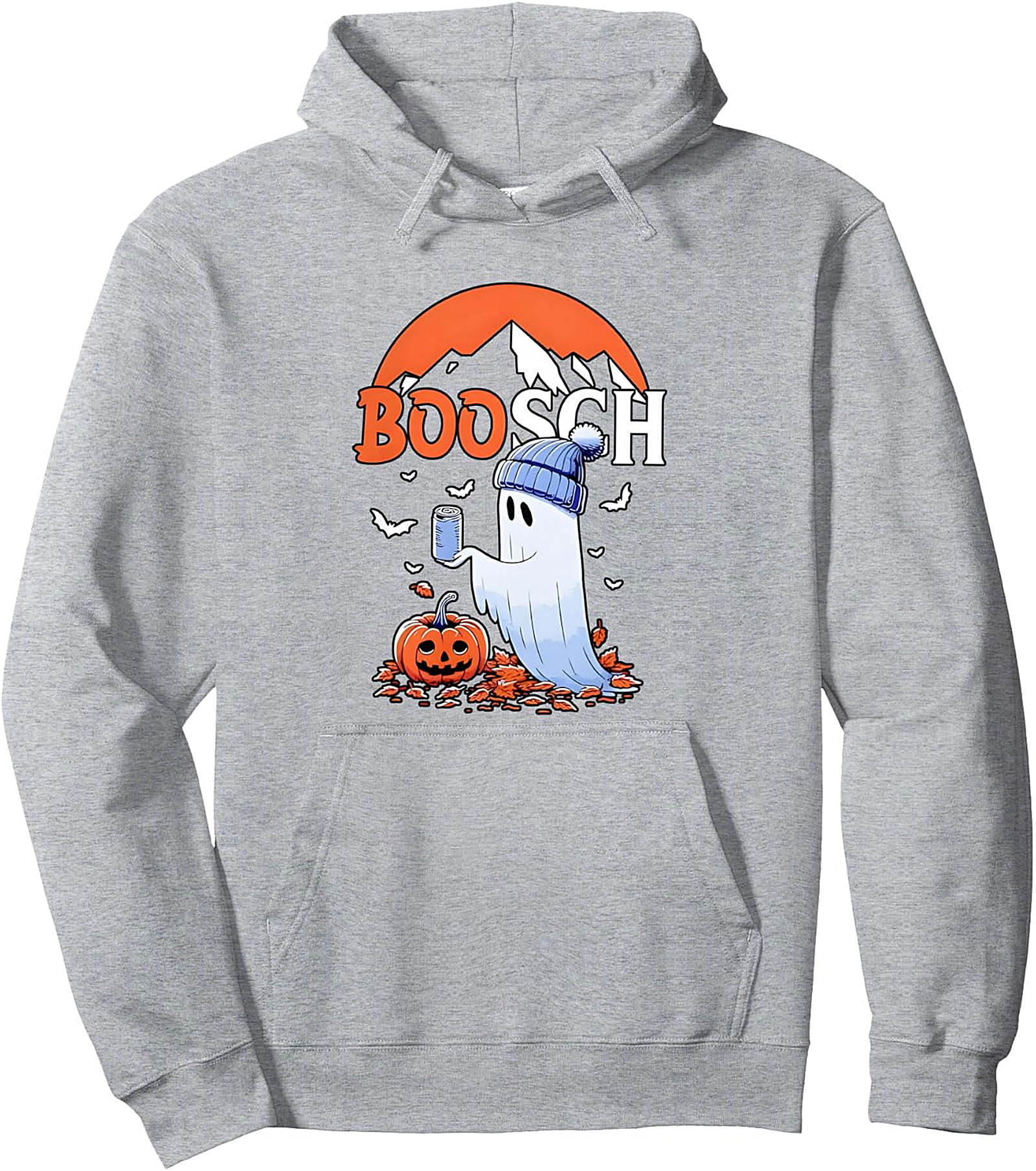 Ghost Boosch Beer Halloween Pullover Hoodie - Cozy Fun