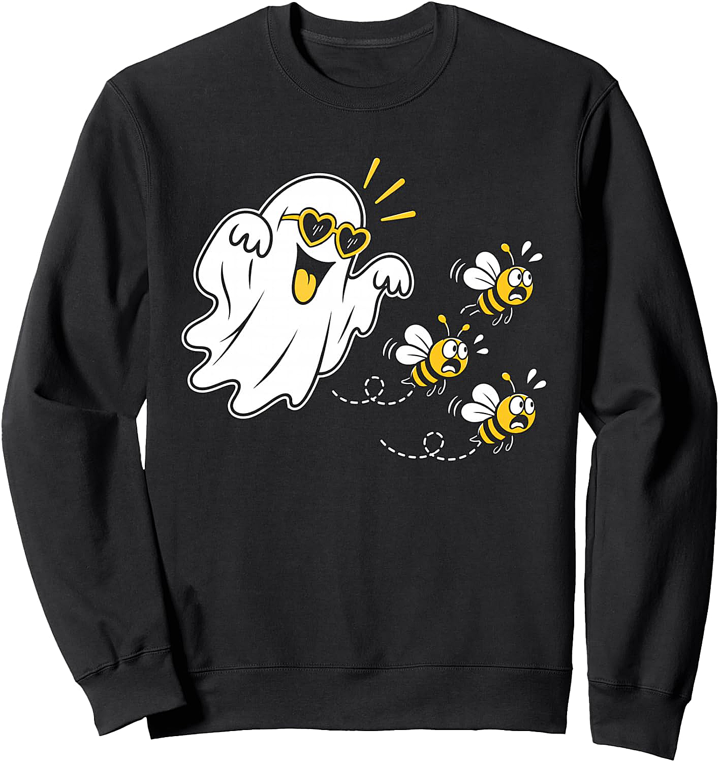 Funny Boo Bees Halloween Ghost Bee Pun Sweatshirt