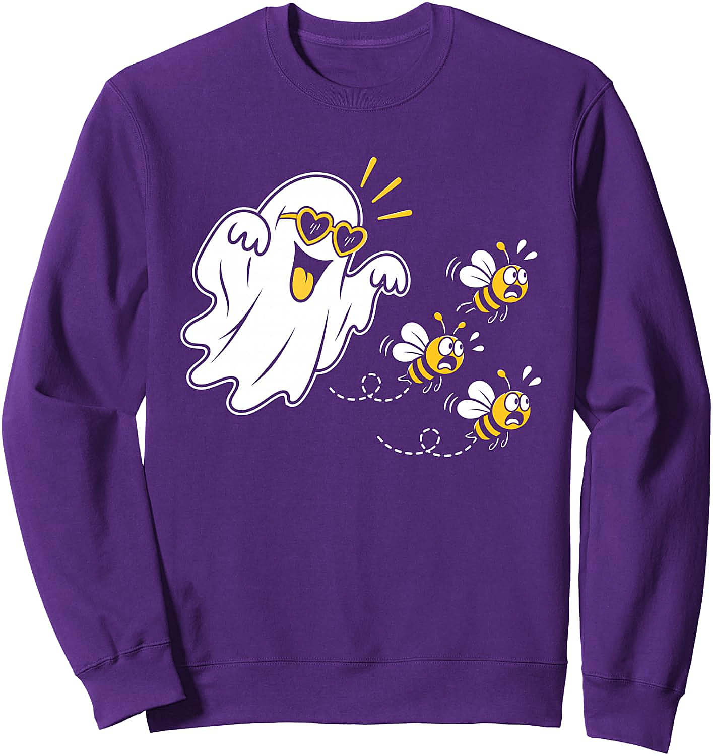 Funny Boo Bees Halloween Ghost Bee Pun Sweatshirt