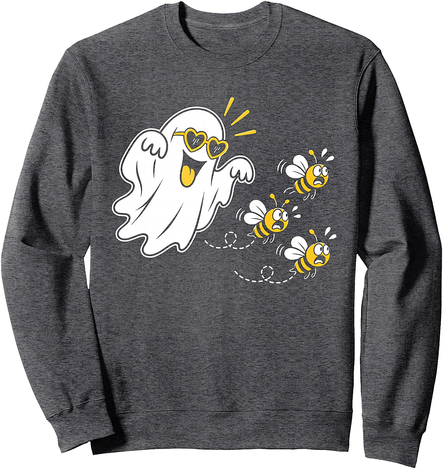 Funny Boo Bees Halloween Ghost Bee Pun Sweatshirt
