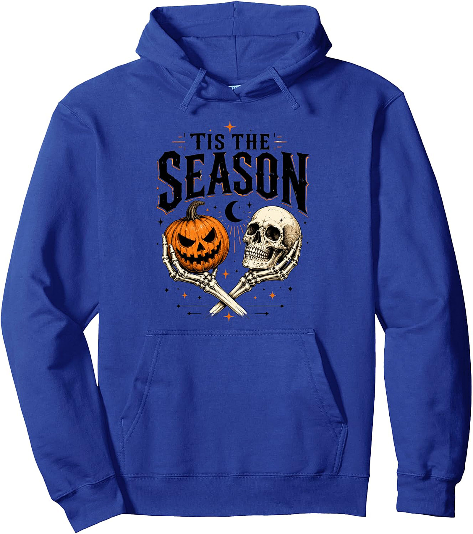 Spooky Tis The Season Skull Pumpkin Hoodie | Halloween Pullover