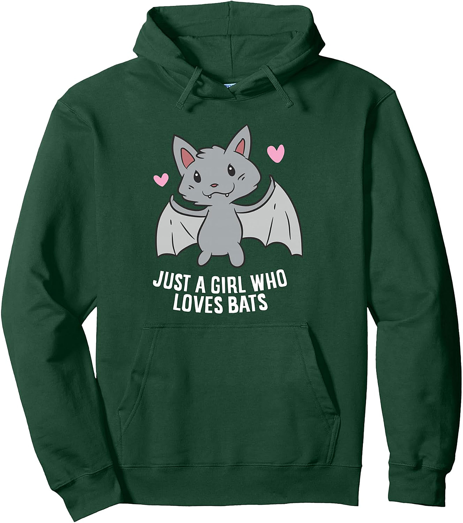 Just a Girl Who Loves Bats Pullover Hoodie | Cozy & Cute